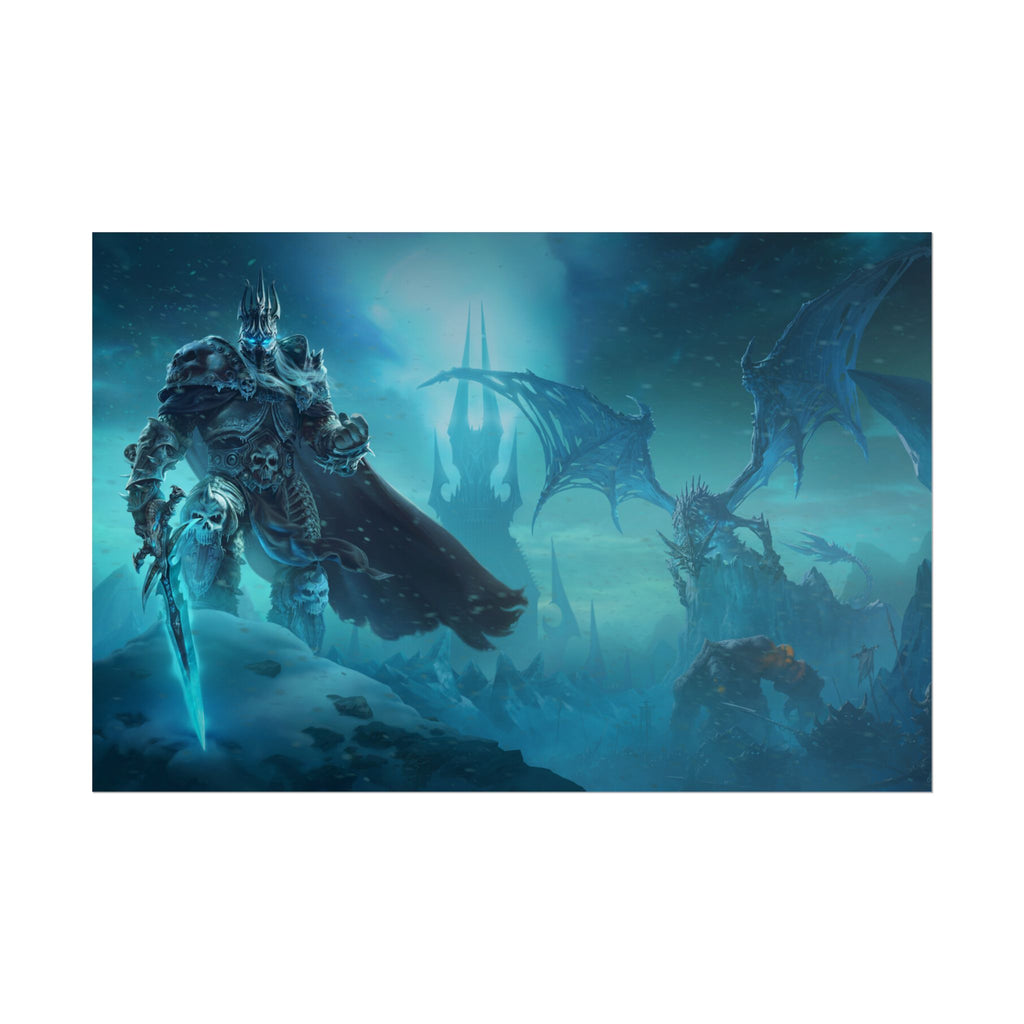 Lich King Fantasy Art Print - World of Warcraft