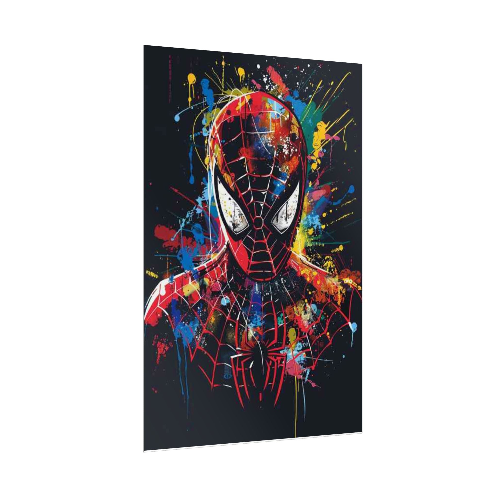 Color Splash Spider-Man Rolled Poster | Superhero Art Print |  Real Art