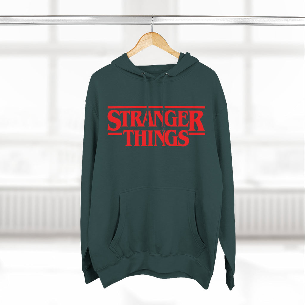 Stranger Things Fleece Hoodie – Retro Outline Logo Pullover