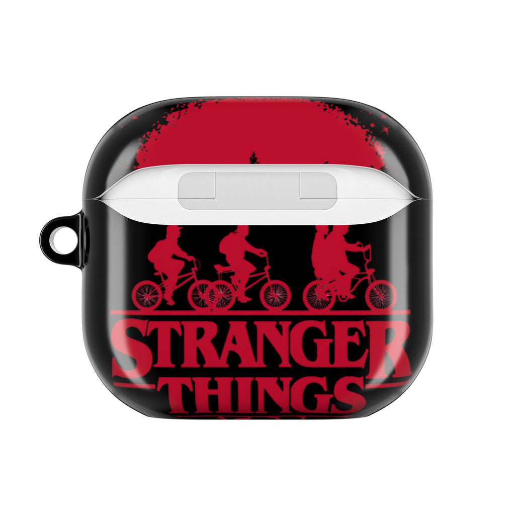 Stranger Things AirPod Case – Retro 80s Sci‑Fi Bike Silhouette Protective Cover