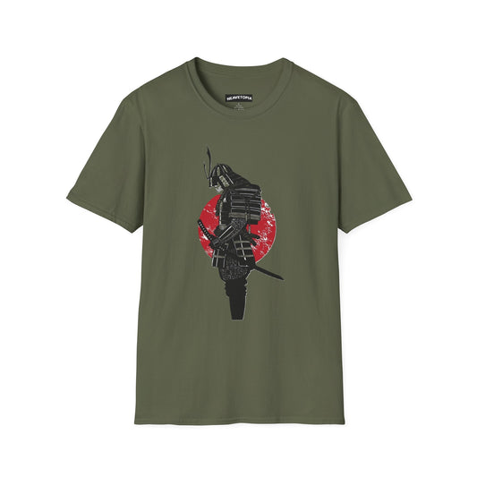 Ninja Samurai Unisex T-Shirt, Cool Graphic Japanese Splash Color Style