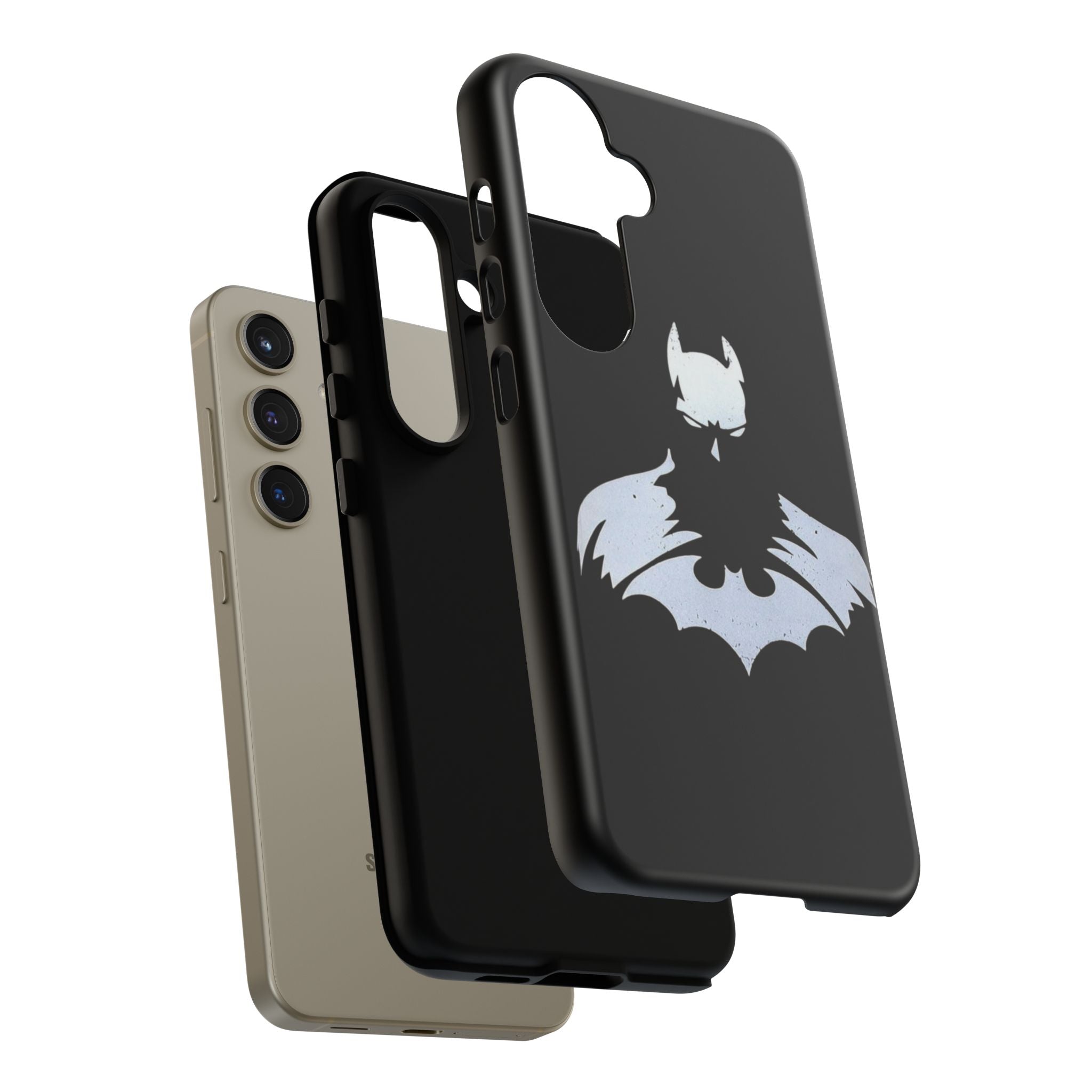 Batman Silhouette Tough Phone Case — Dark Knight Black Protective Cover