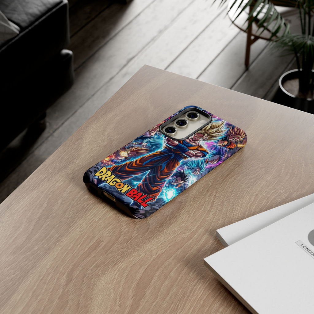 Dragon Ball Super Saiyan Phone Case — Goku Anime Tough Case