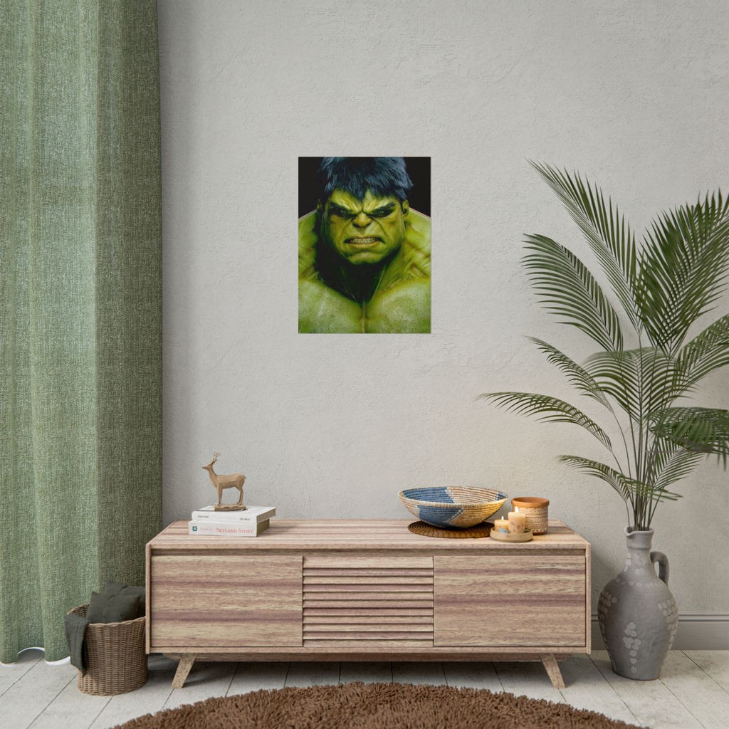 Hulk Lightning Poster — Marvel Vibrant Superhero Wall Art (Rolled Poster)