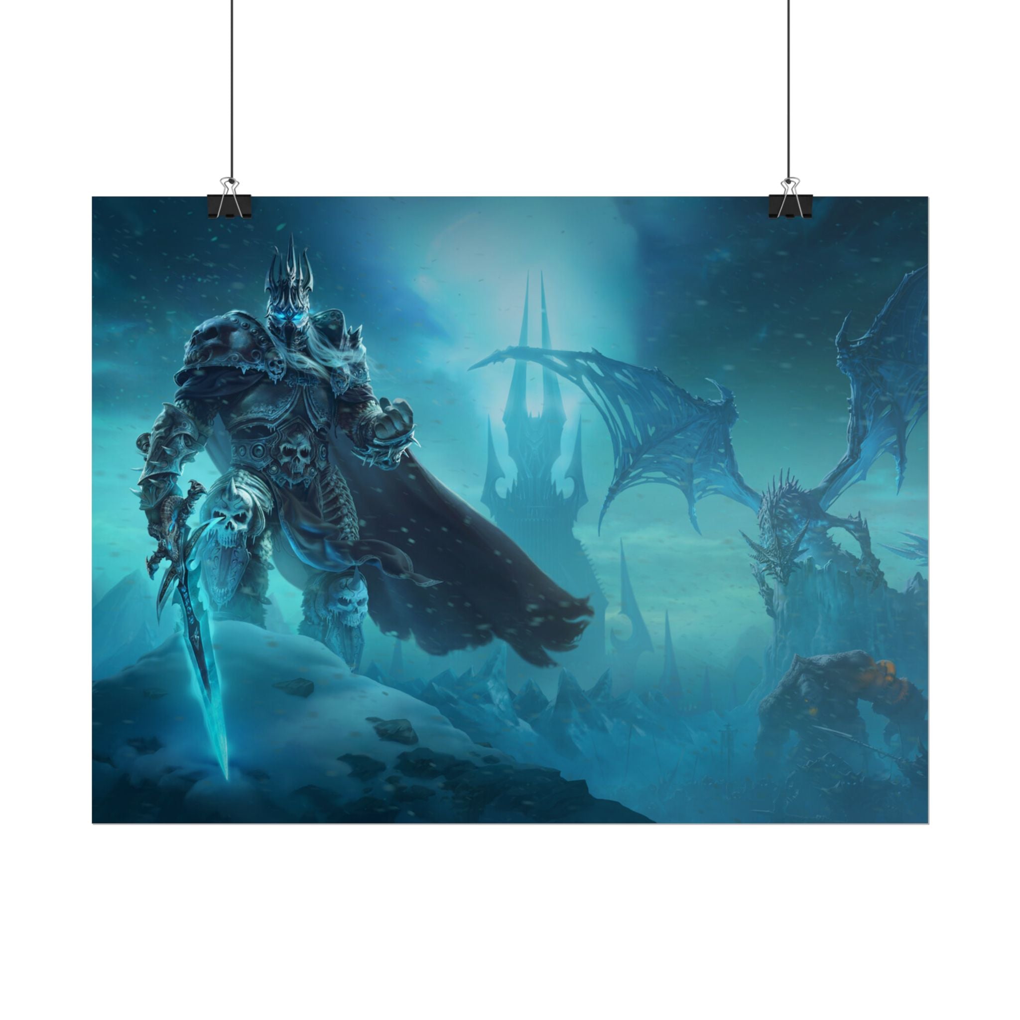 Lich King Fantasy Art Print - World of Warcraft