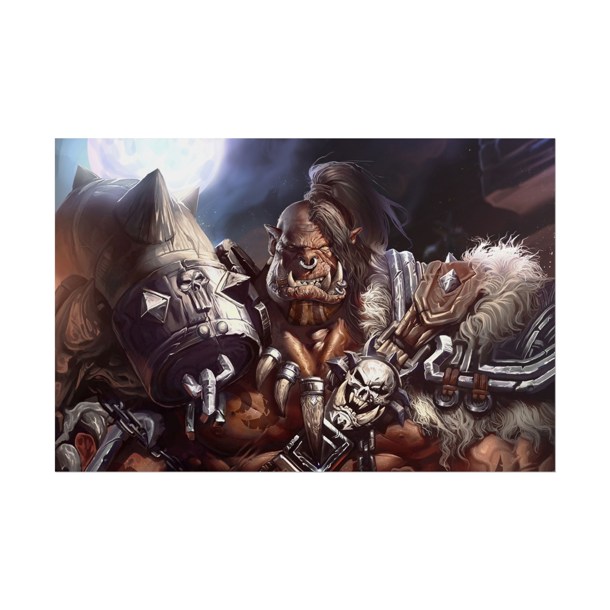 Garrosh Hellscream Fantasy Art Print - World of Warcraft