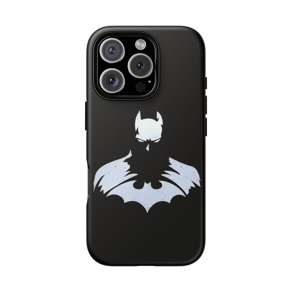 Batman Silhouette Tough Phone Case — Dark Knight Black Protective Cover