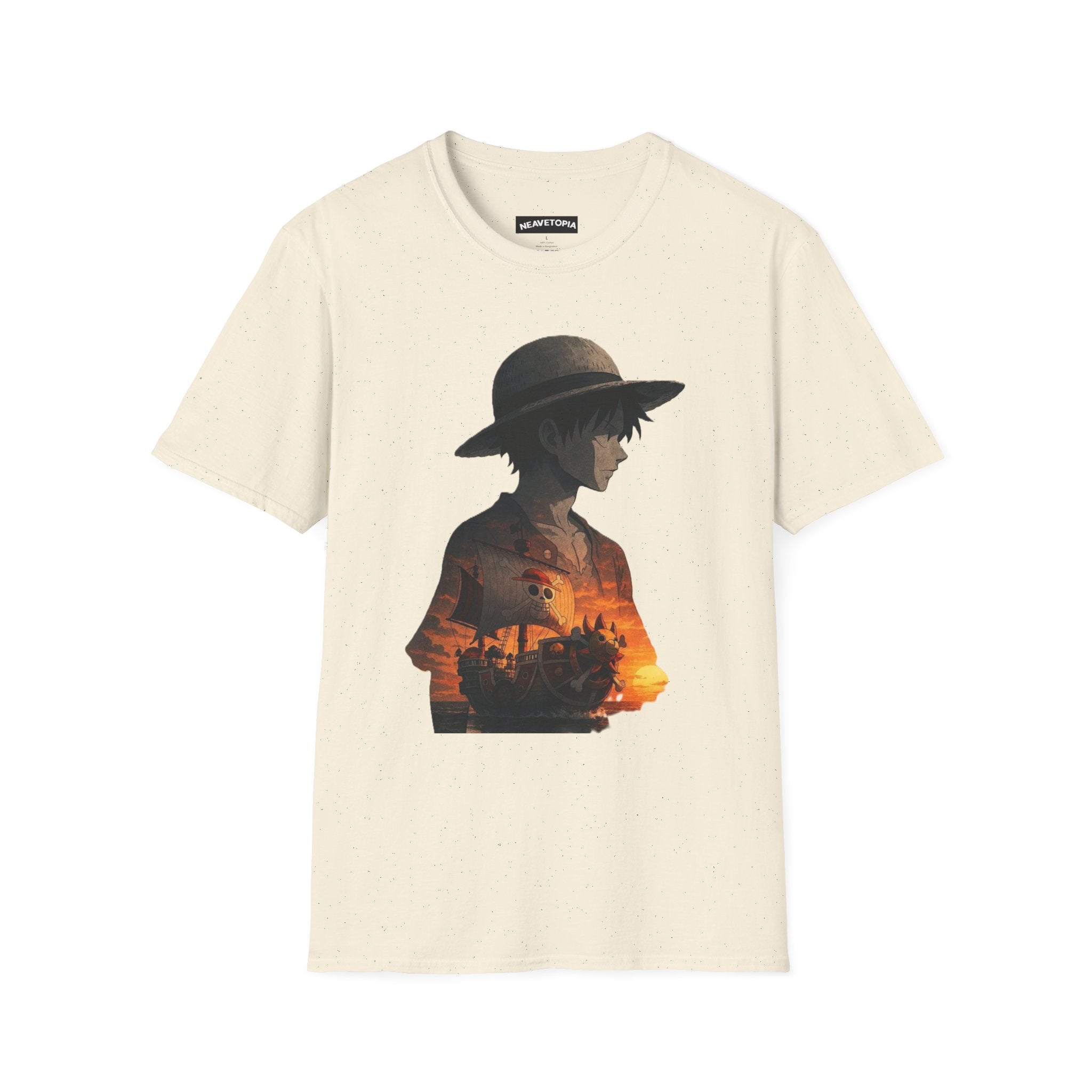 Monkey D. Luffy One Piece   Graffiti Portrait T-Shirt |  Street Art Style