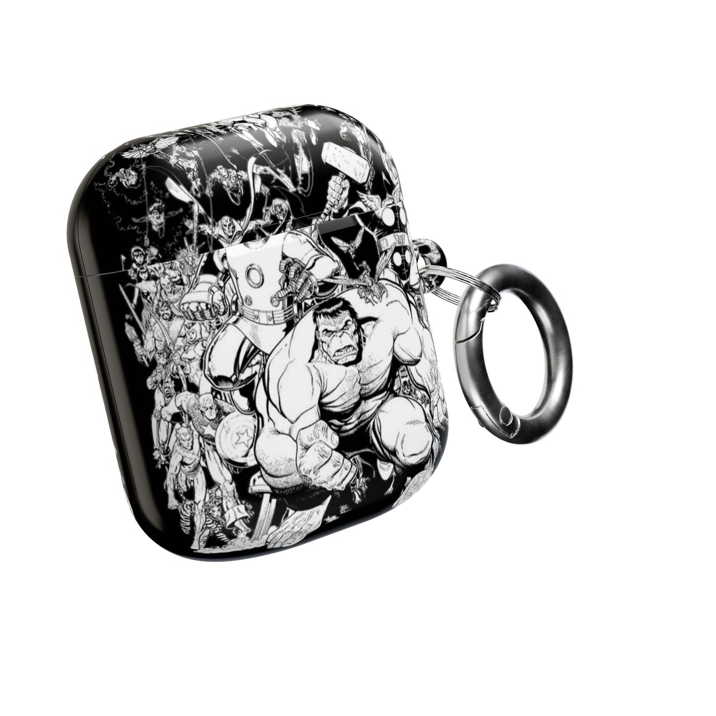 AirPod Hülle – Marvel Schwarz-Weiß-Stil