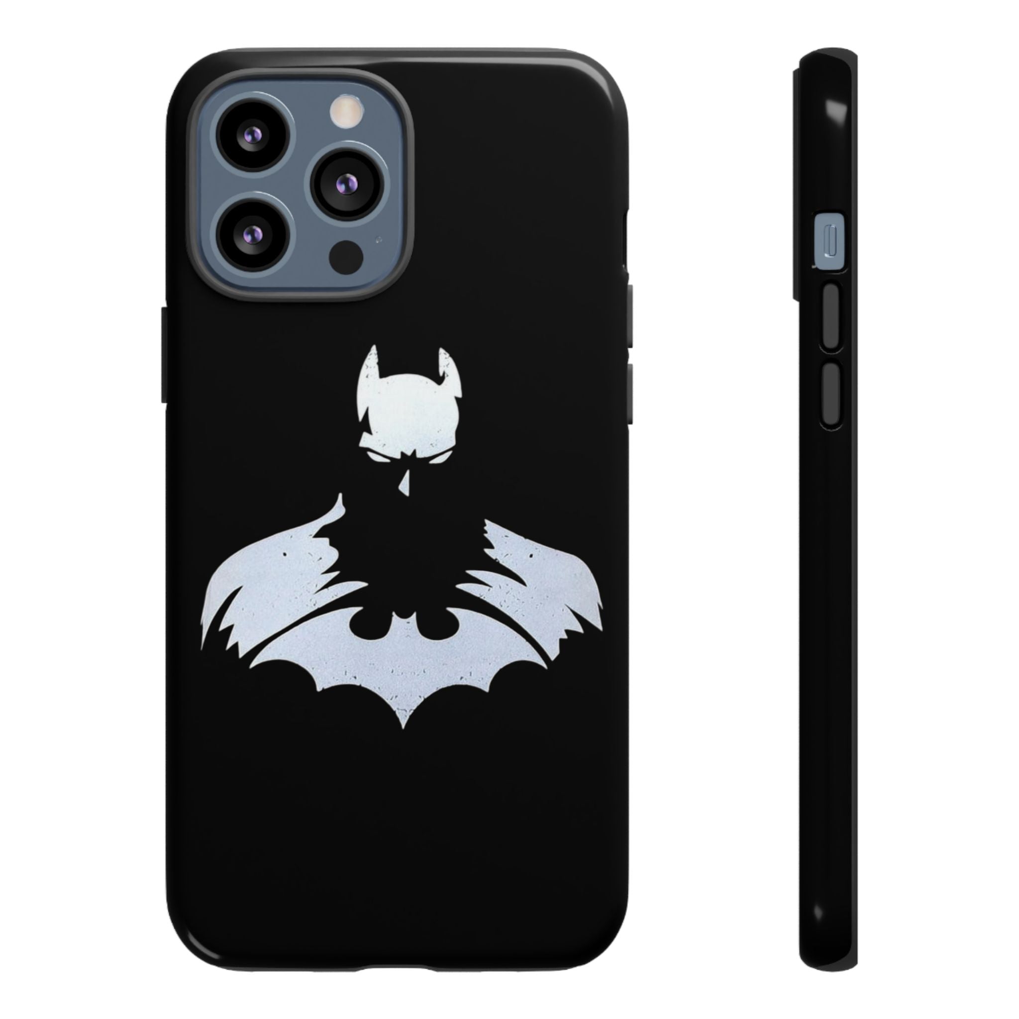 Batman Silhouette Tough Phone Case — Dark Knight Black Protective Cover
