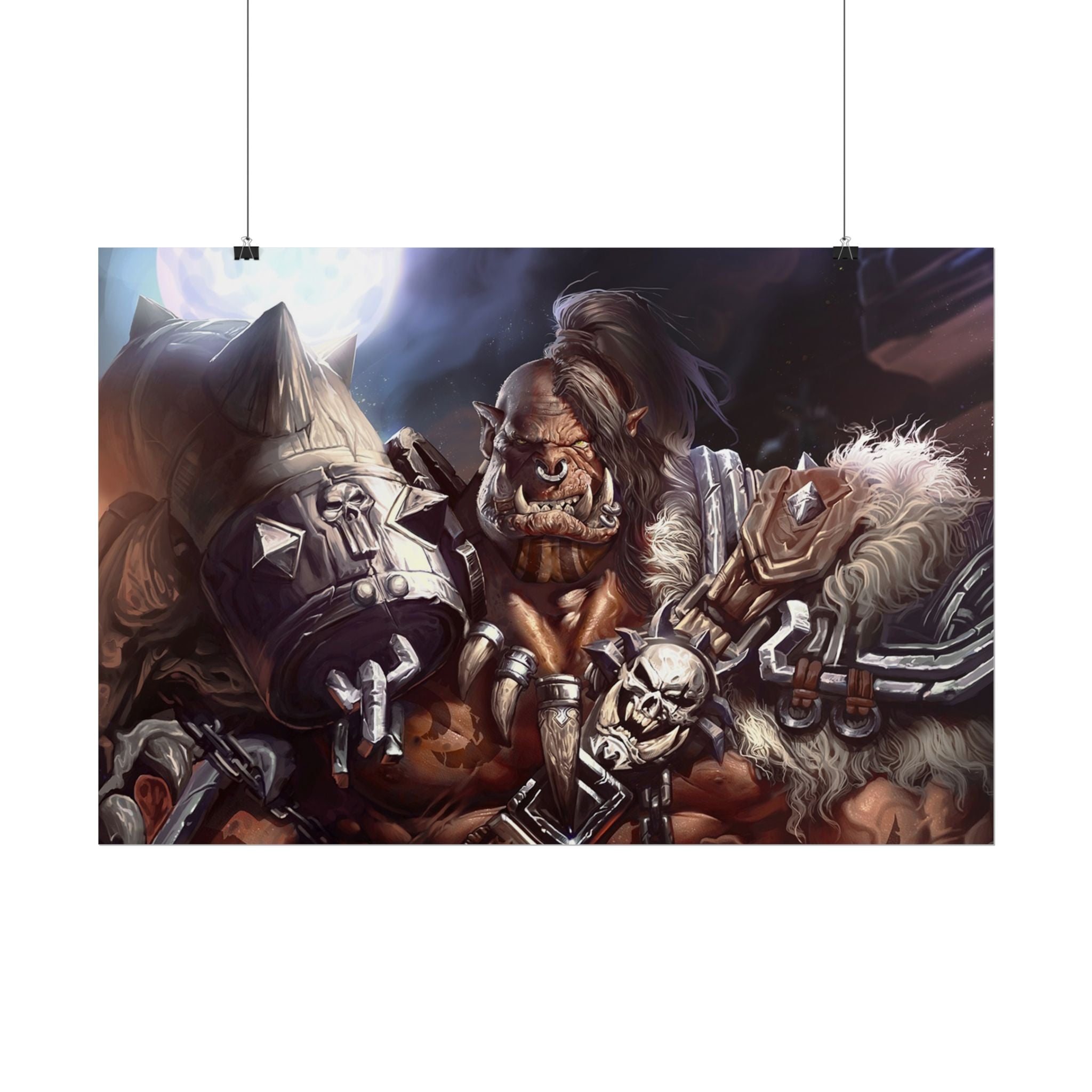 Garrosh Hellscream Fantasy Art Print - World of Warcraft