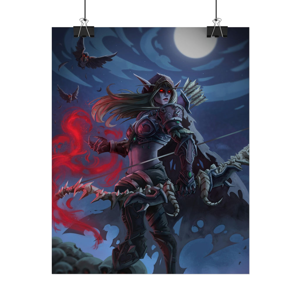 Lady Sylvanas World Of Warcraft Poster — Fantasy Art Print