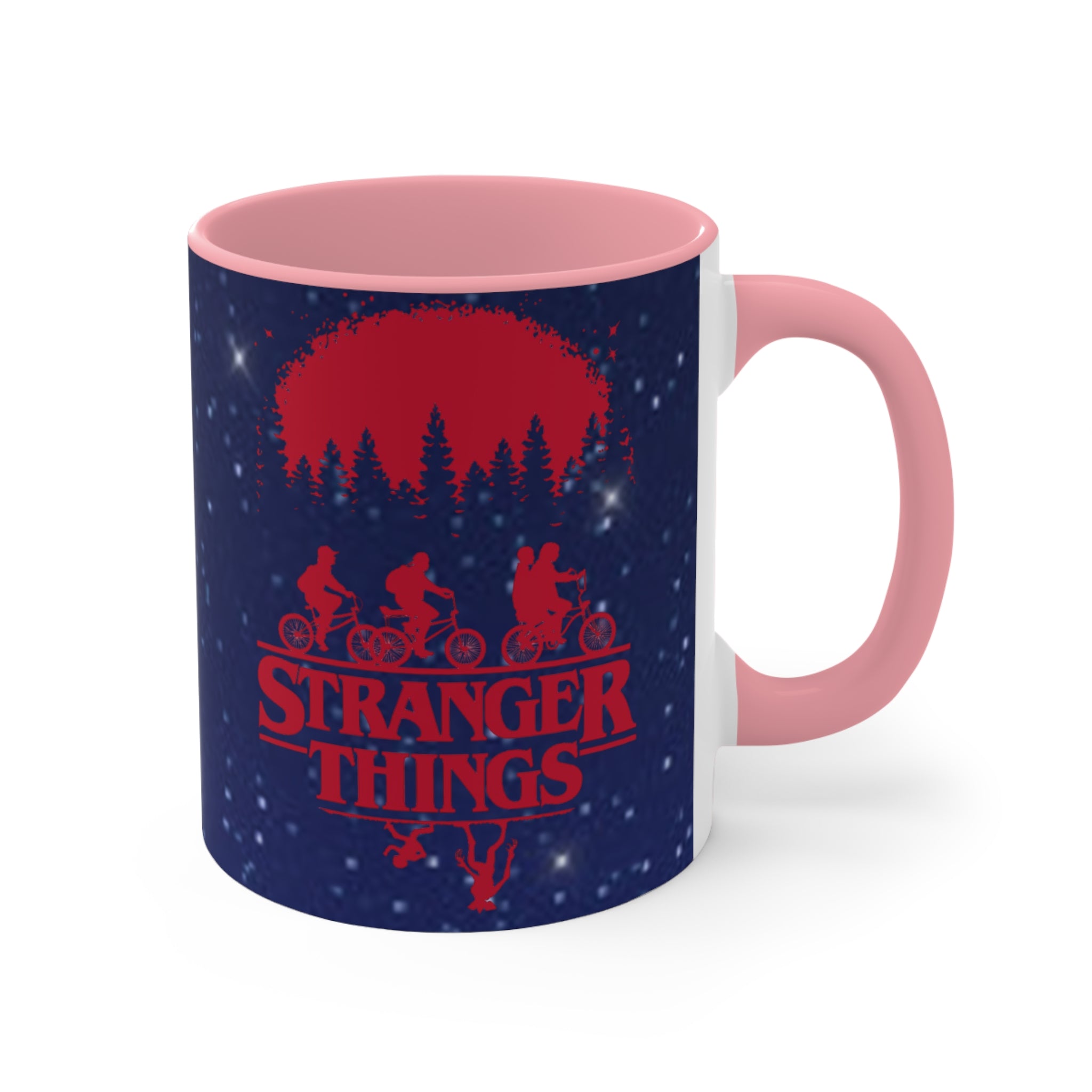 Stranger Things Accent Mug — Retro 80s Sci‑Fi Night Sky Design Demigorgon - Limited Edition