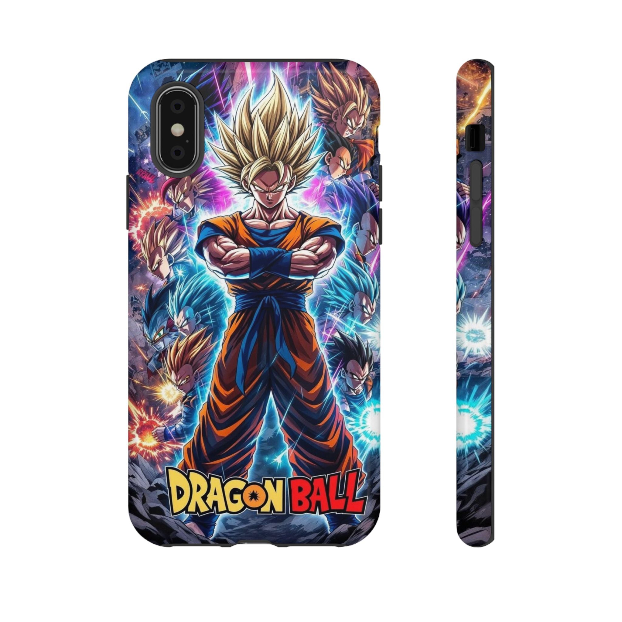 Dragon Ball Super Saiyan Phone Case — Goku Anime Tough Case
