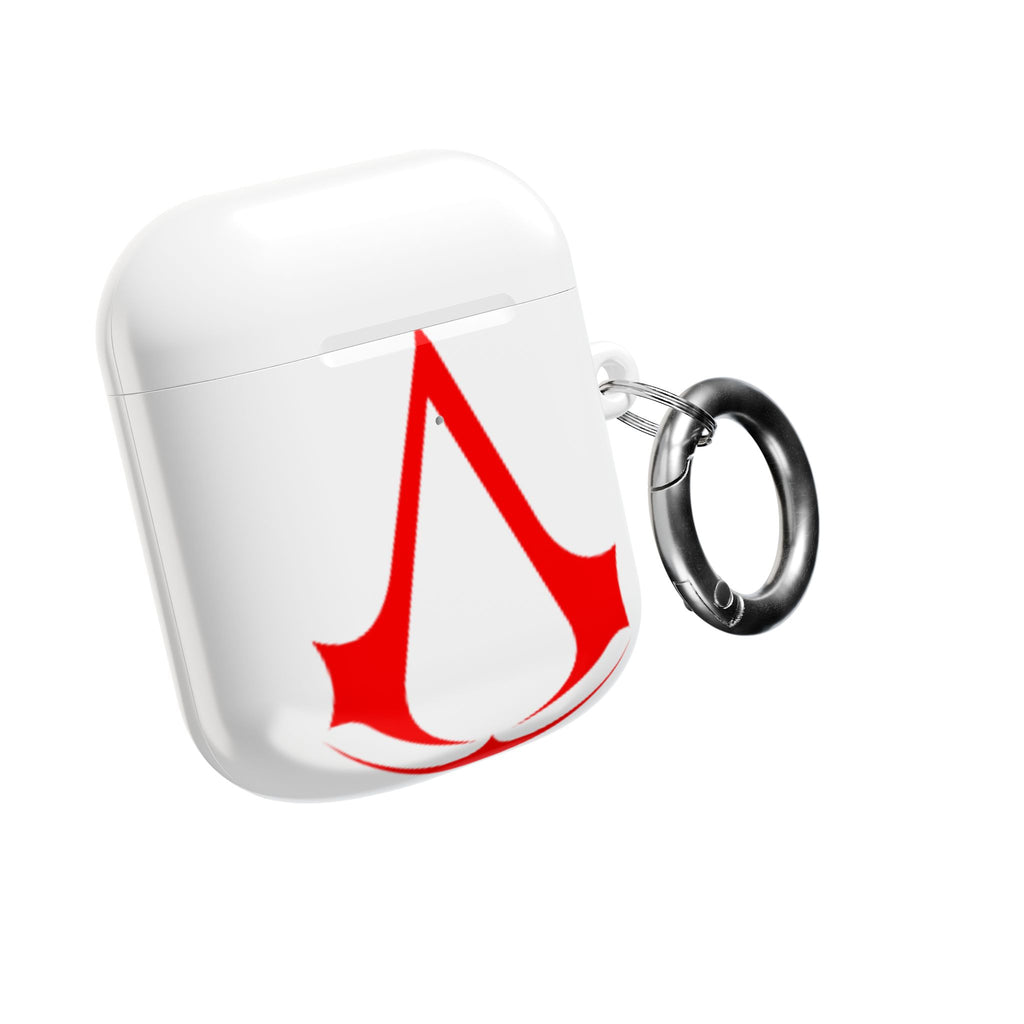 Assassins Creed Emblem AirPod Case — Red Gaming Logo Protective Cover