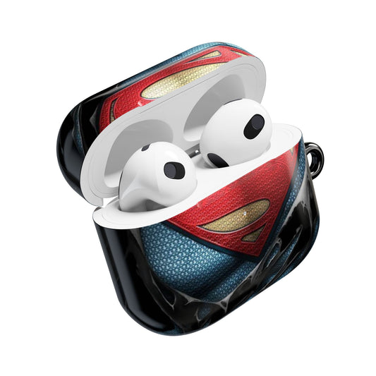 Superman Logo AirPod Case — Heroic Comic Superhero Protective Cover