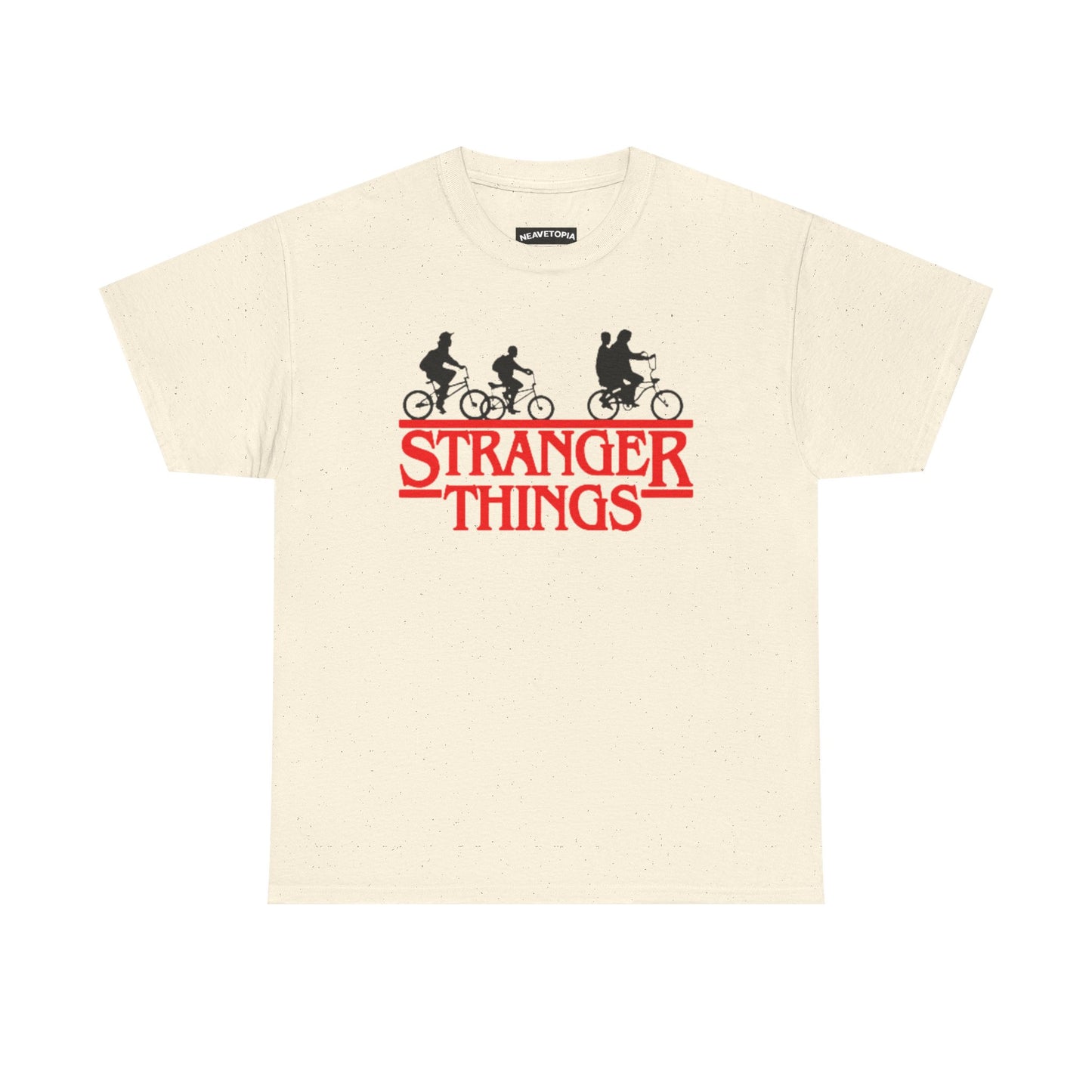 Stranger Things Retro Style Logo Bike Silhouette Tee