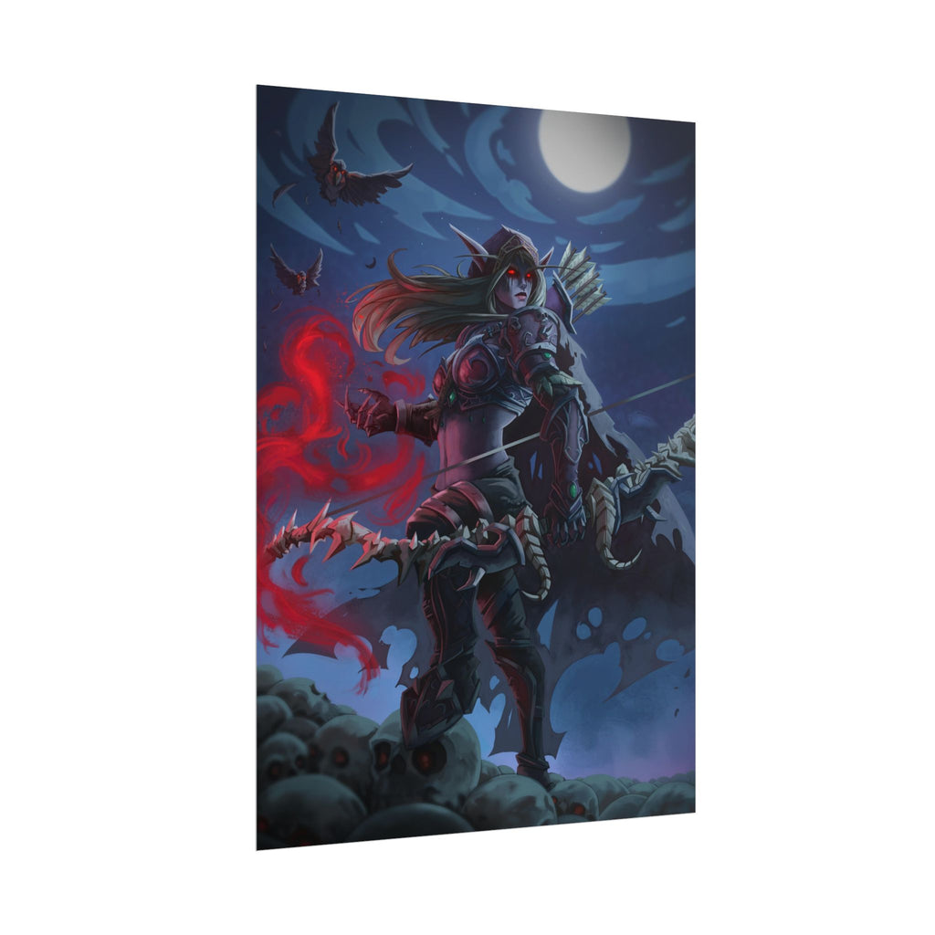 Lady Sylvanas World Of Warcraft Poster — Fantasy Art Print