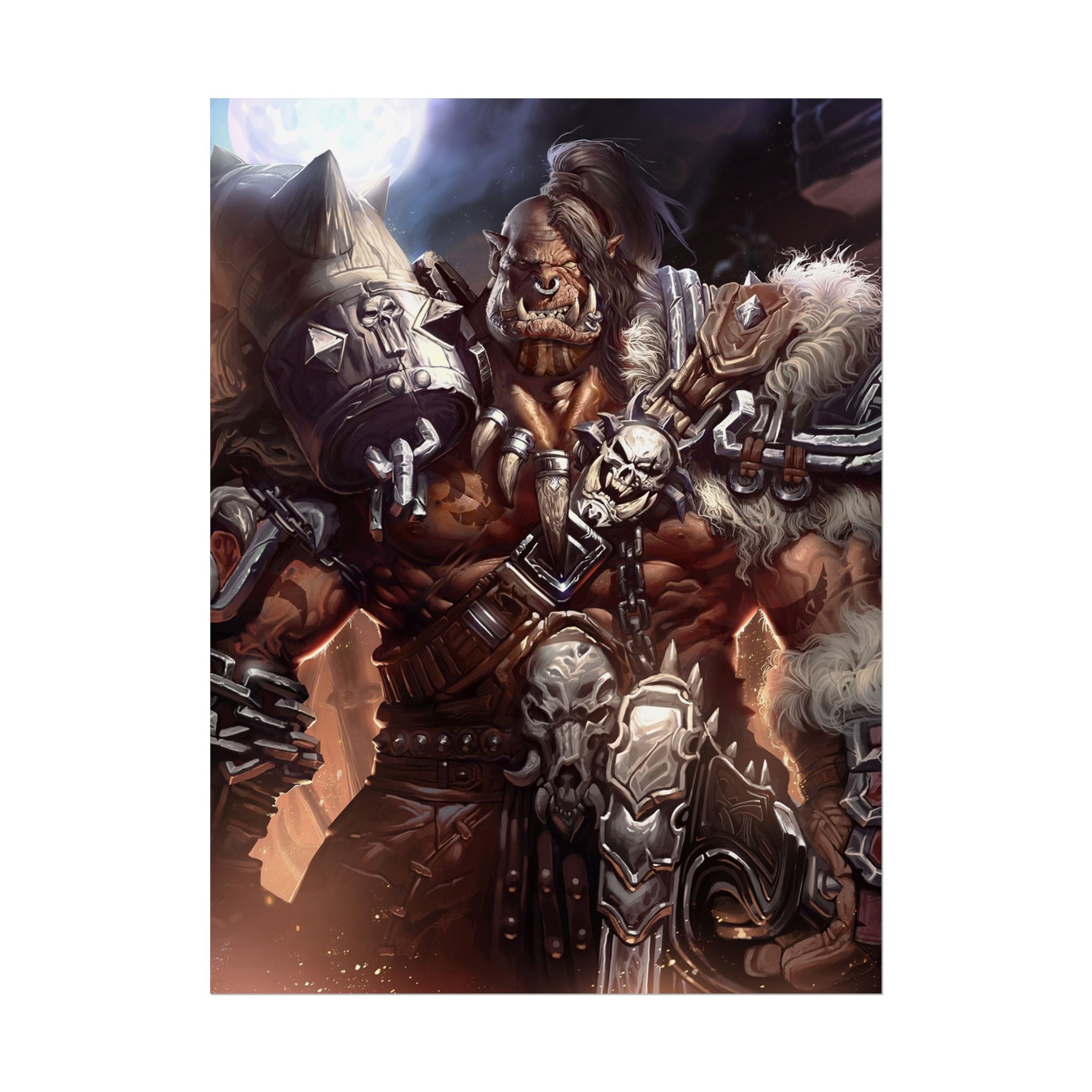 Garrosh Hellscream Fantasy Art Print - World of Warcraft