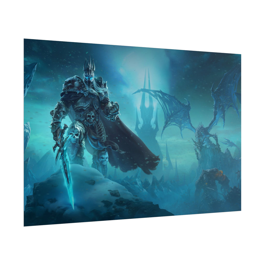 Lich King Fantasy Art Print - World of Warcraft