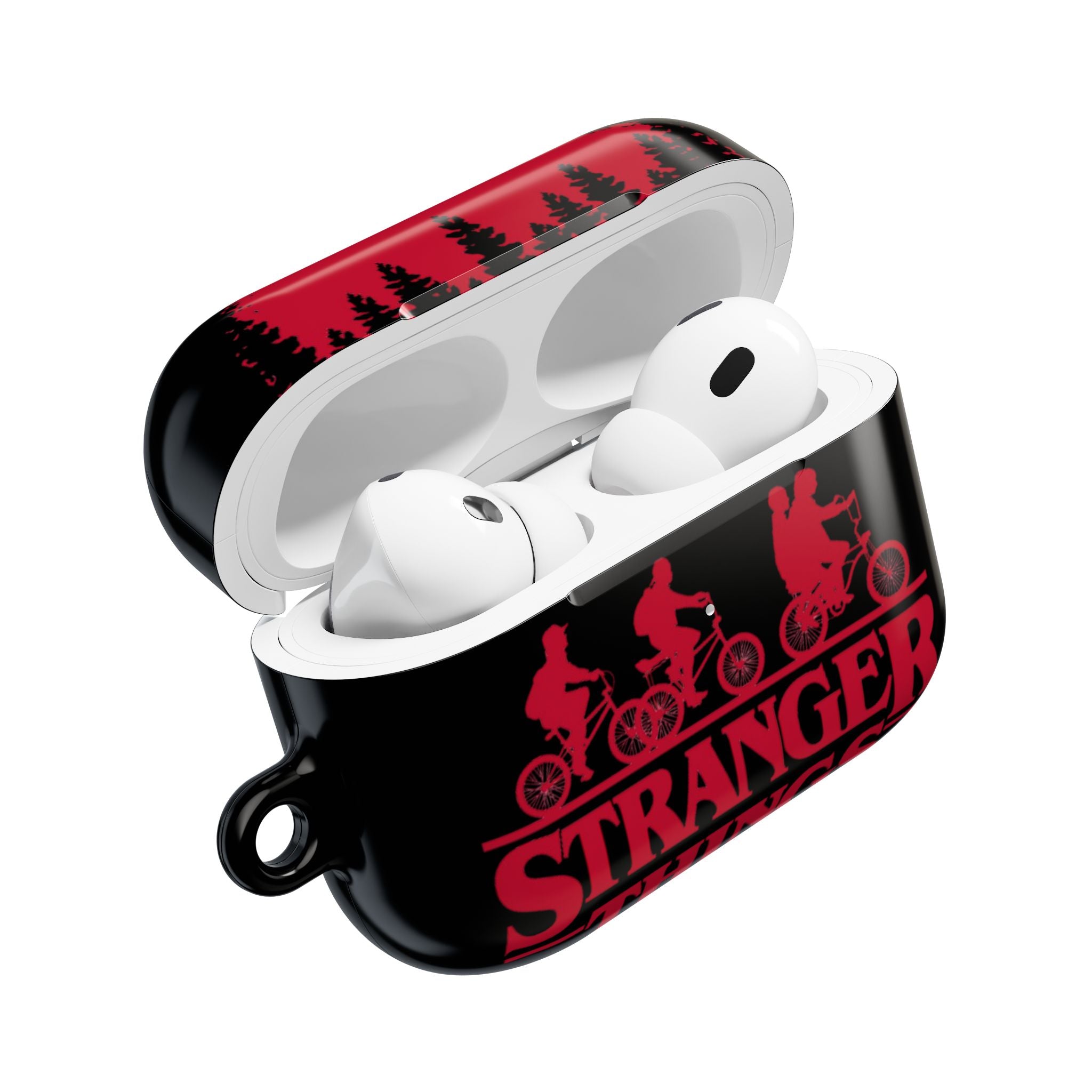 Stranger Things AirPod Case – Retro 80s Sci‑Fi Bike Silhouette Protective Cover