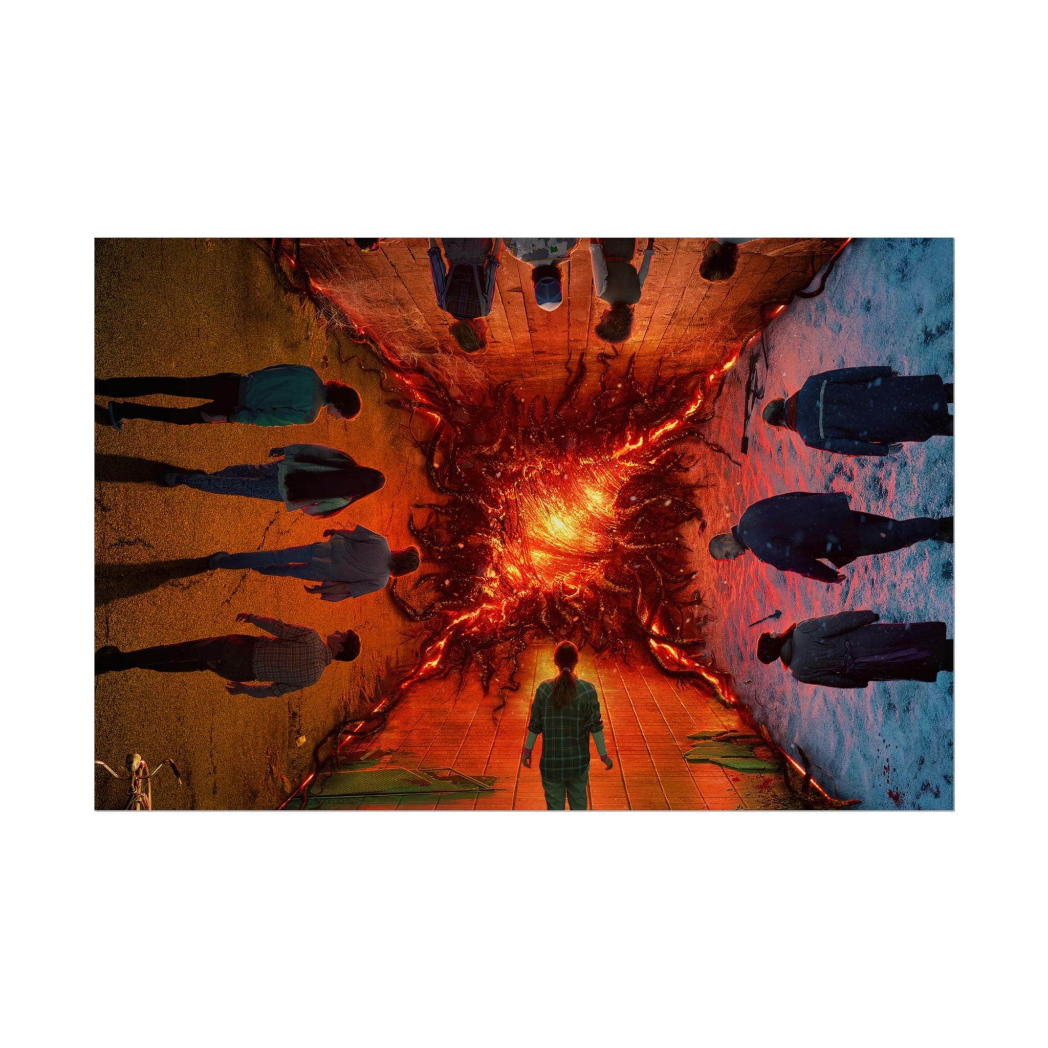 Stranger Things Upside-Down Portal Art Print