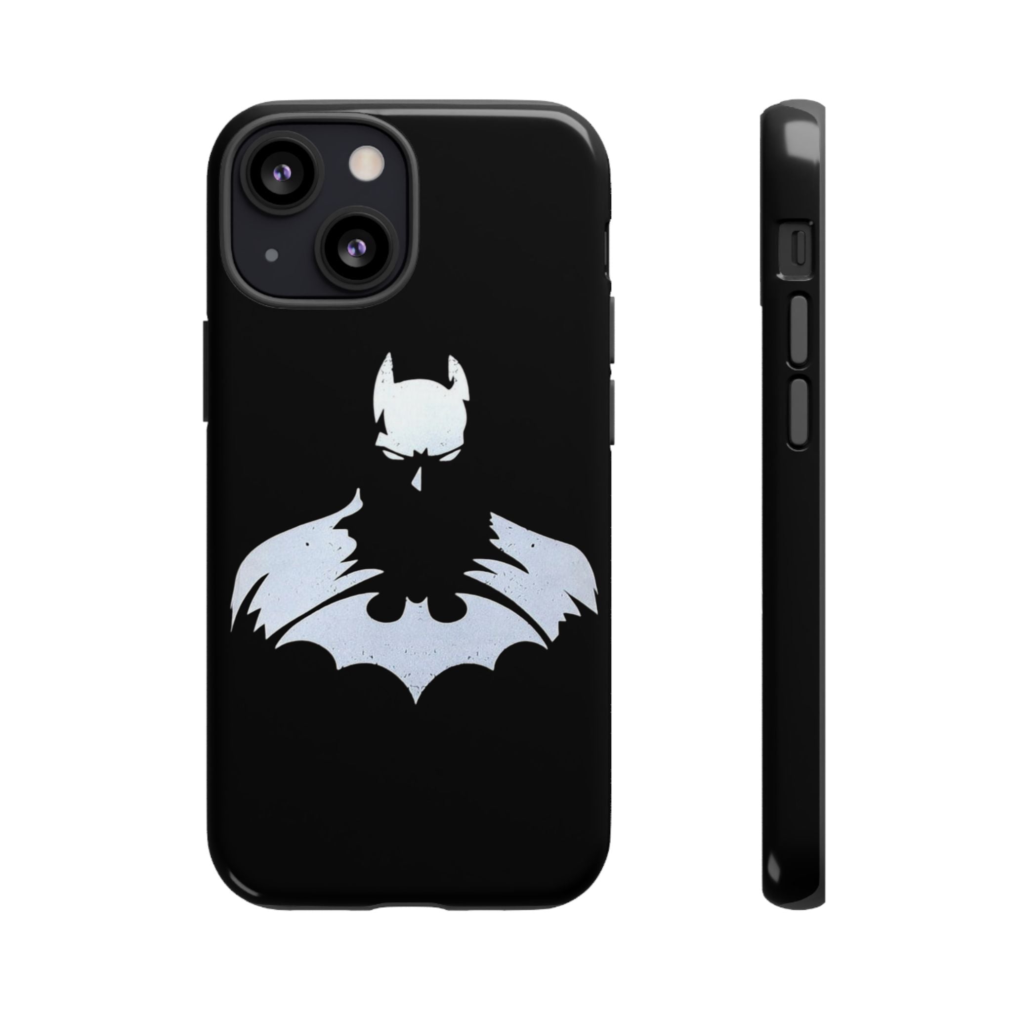 Batman Silhouette Tough Phone Case — Dark Knight Black Protective Cover