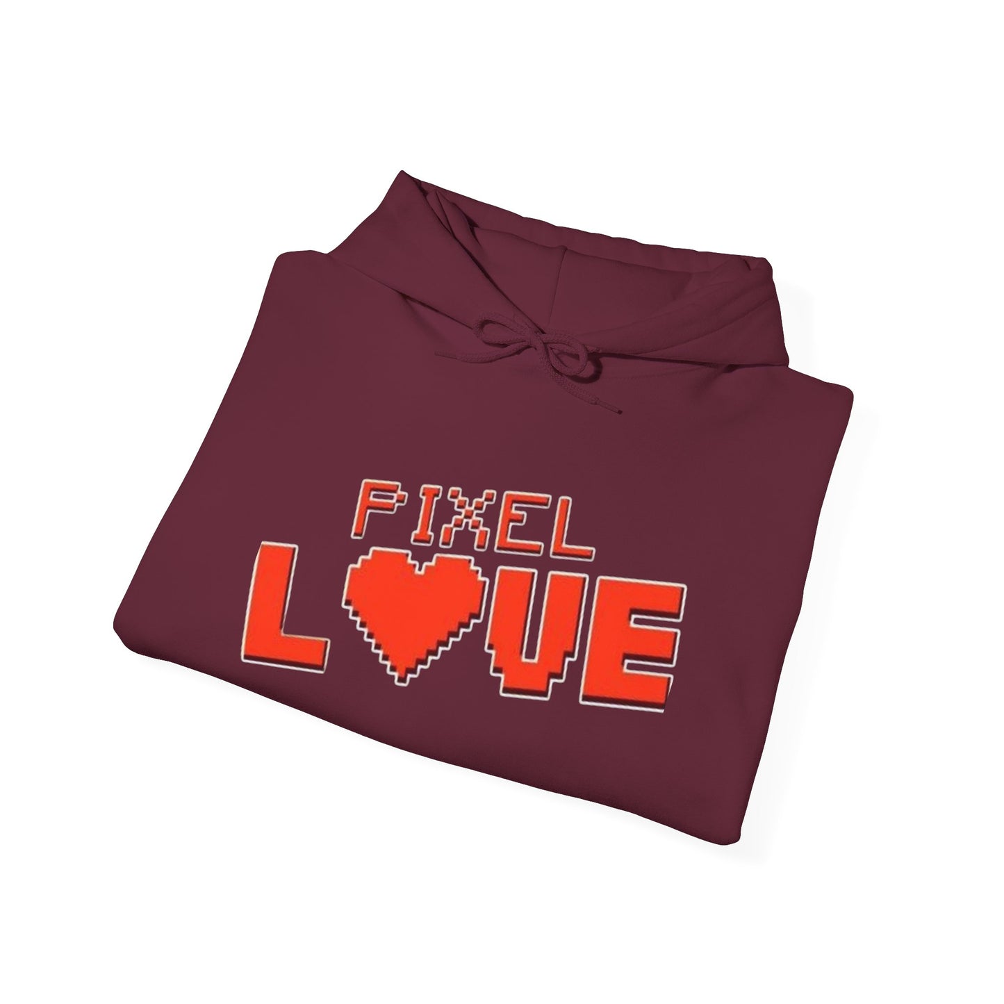 Pixel Love Hoodie – Retro 8-Bit Herz Gamer Valentinstags-Sweatshirt