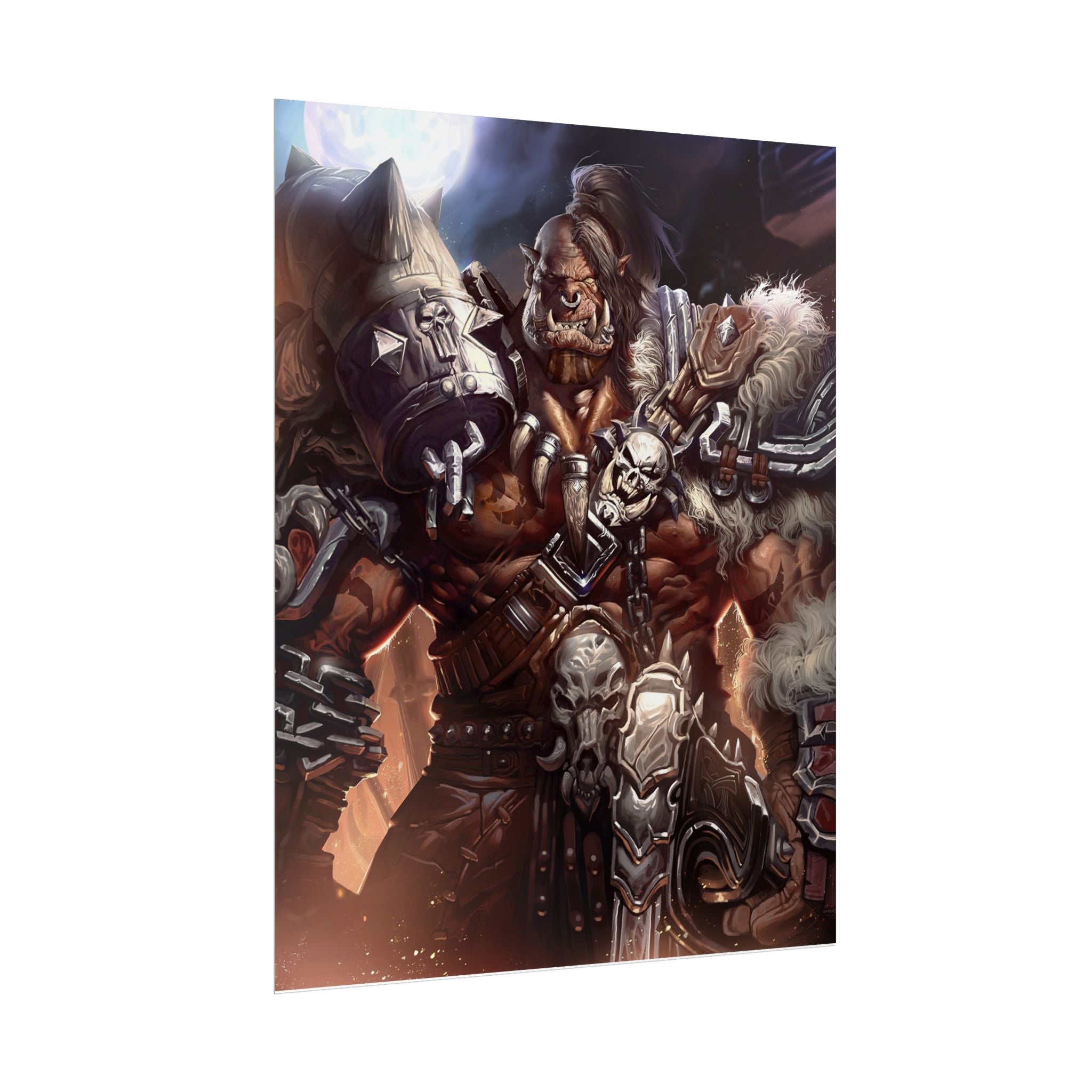 Garrosh Hellscream Fantasy Art Print - World of Warcraft