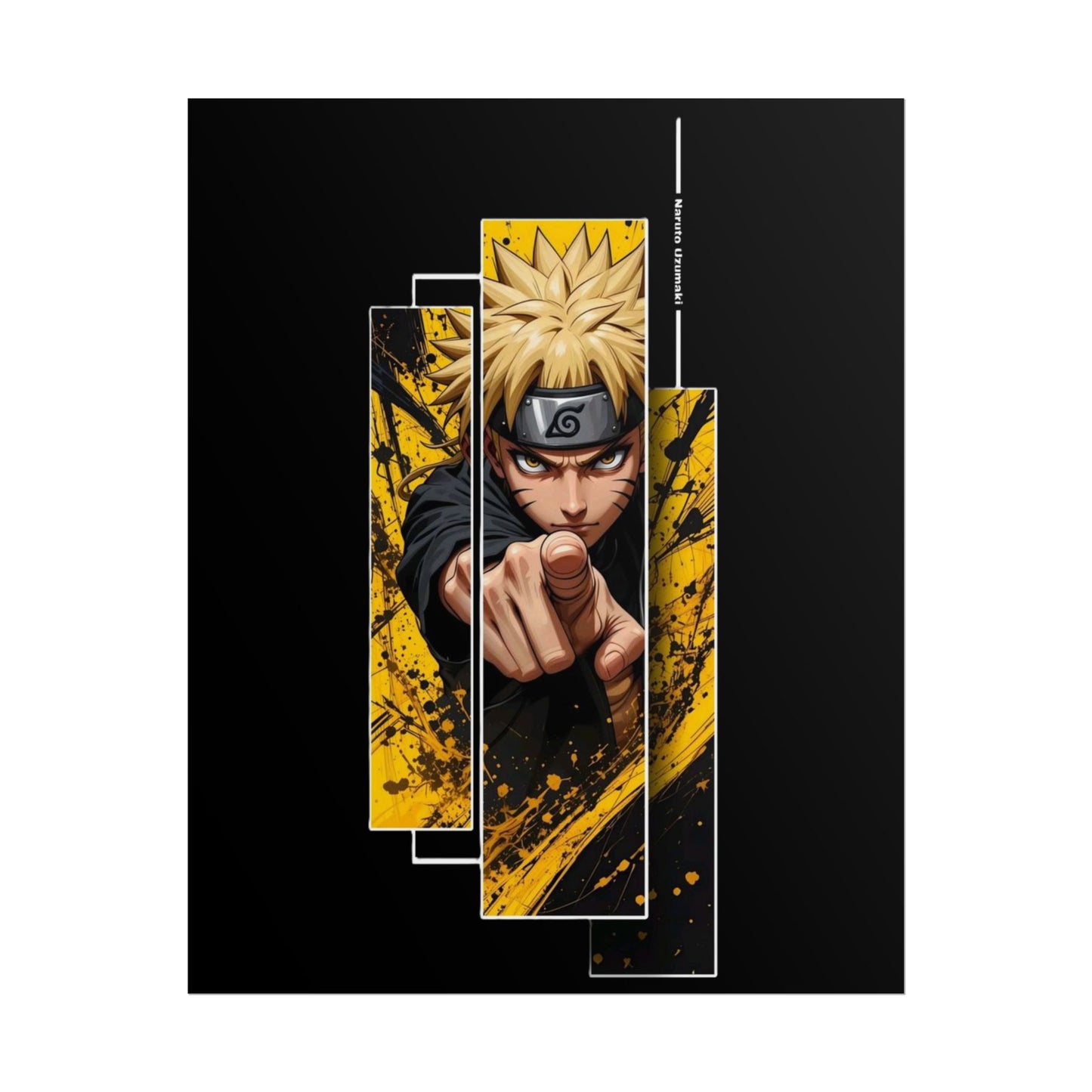 Naruto Art-Poster – Dynamischer Anime-Wanddruck (Gerollter Poster)