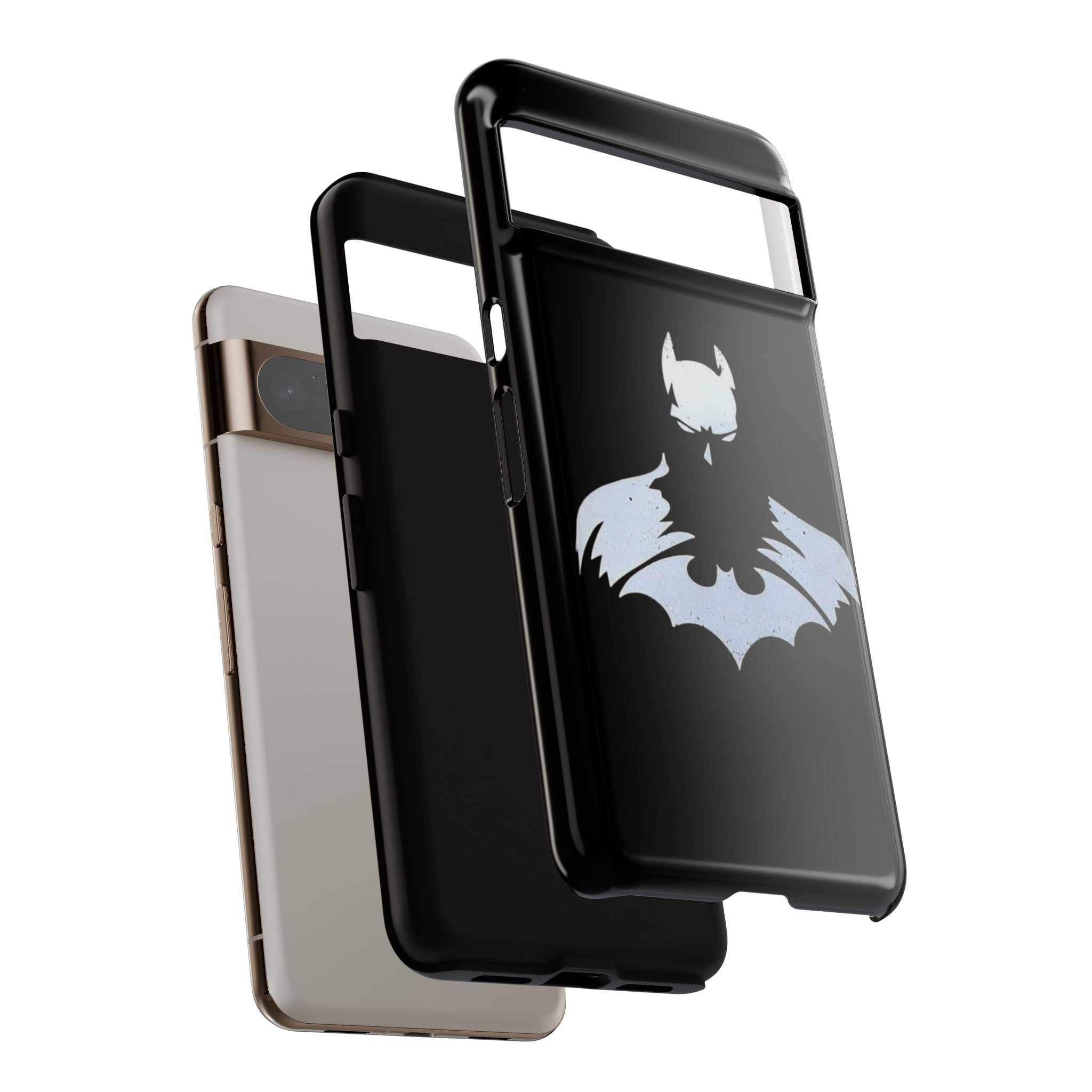 Batman Silhouette Tough Phone Case — Dark Knight Black Protective Cover