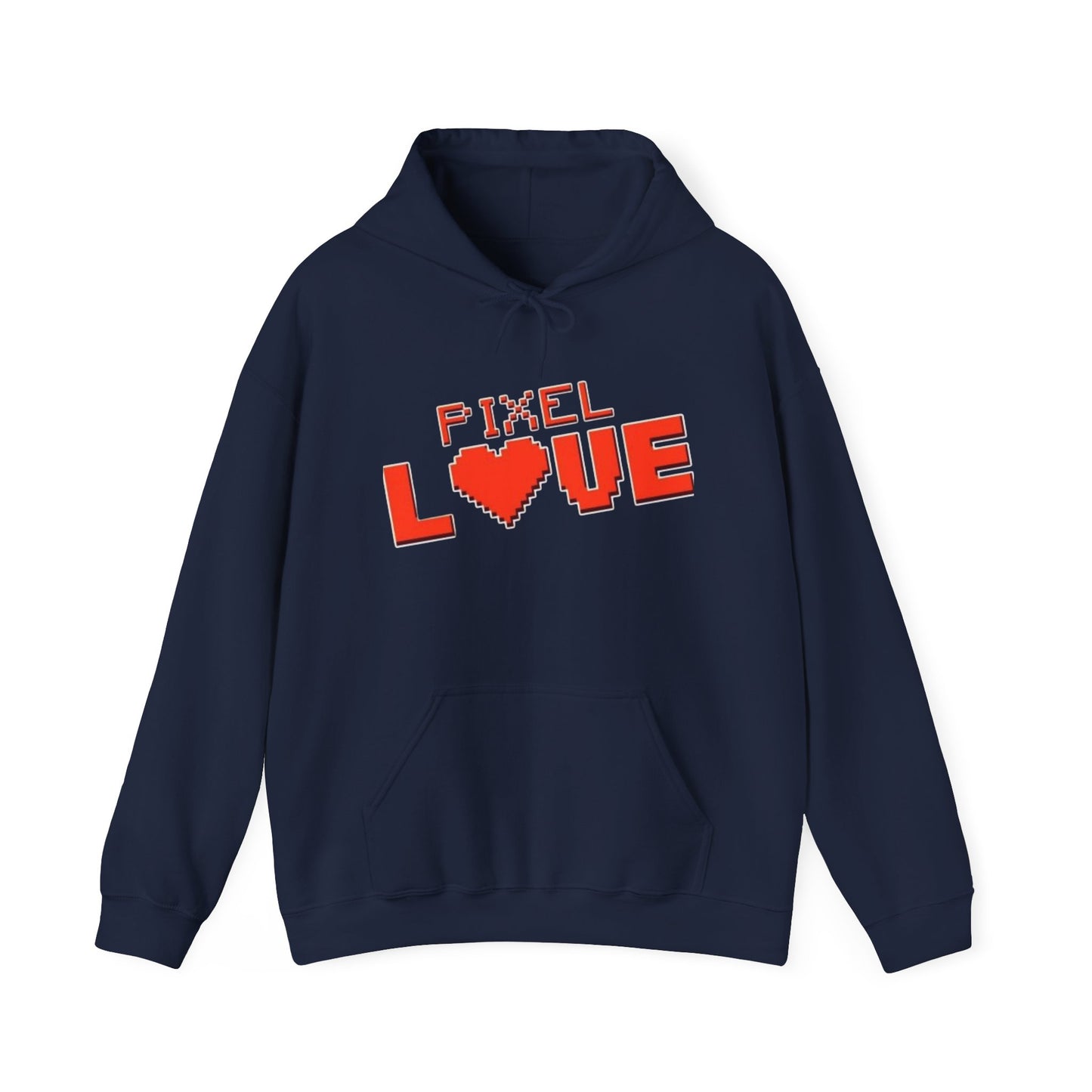 Pixel Love Hoodie – Retro 8-Bit Herz Gamer Valentinstags-Sweatshirt