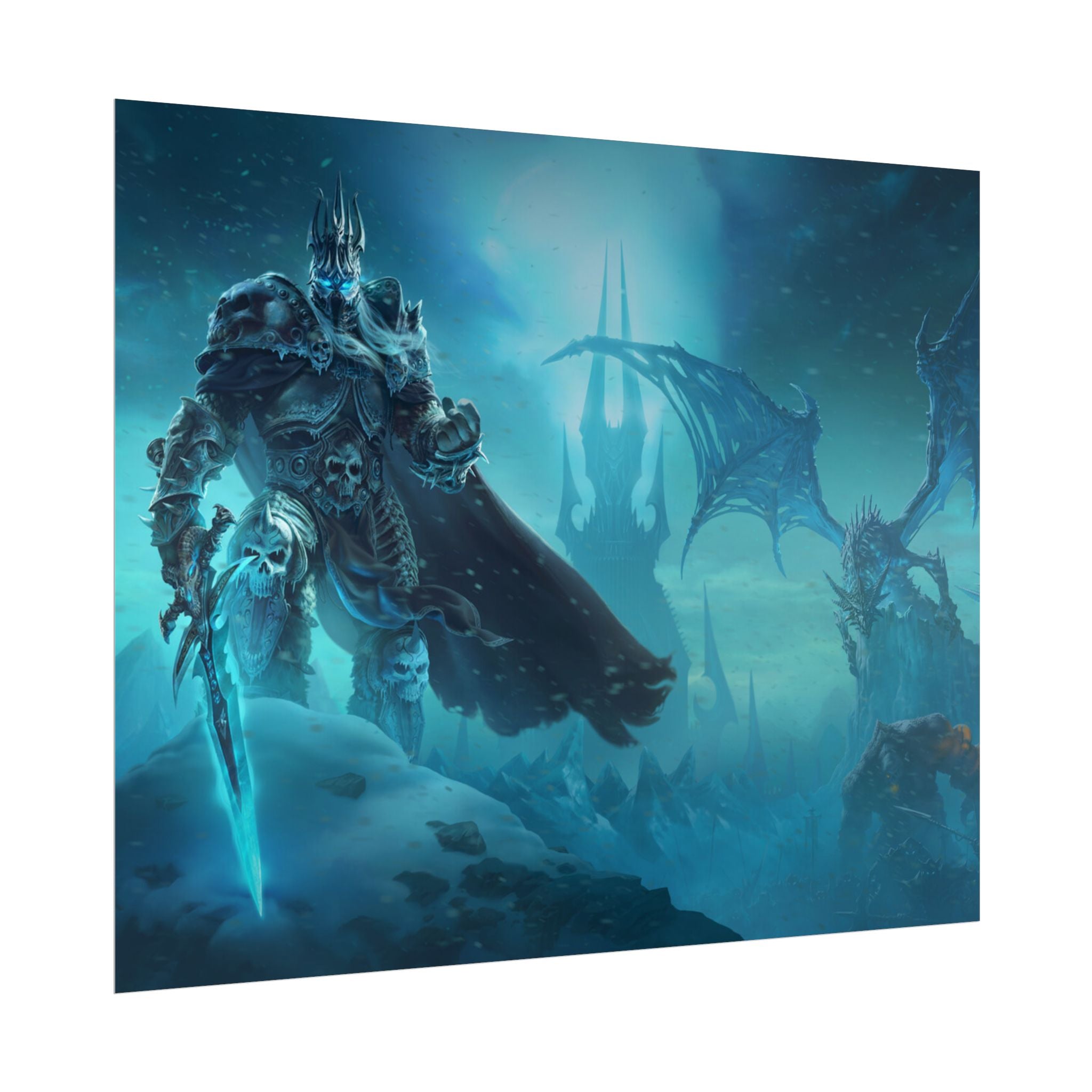 Lich King Fantasy Art Print - World of Warcraft