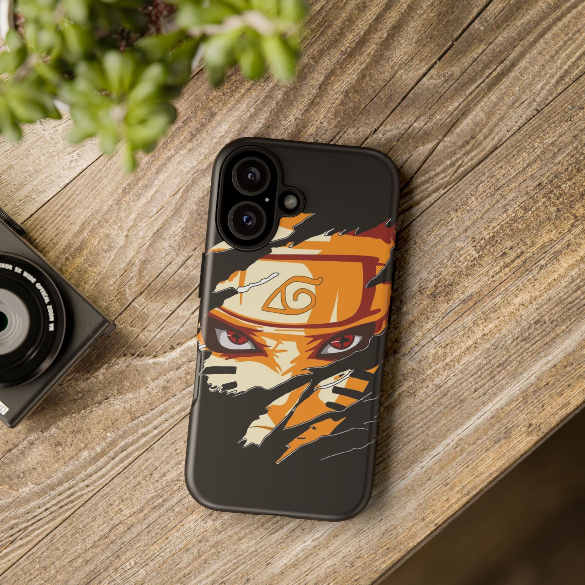 Anime Ninja Phone Case — Intense Shredded Mask Design (Tough Cases)