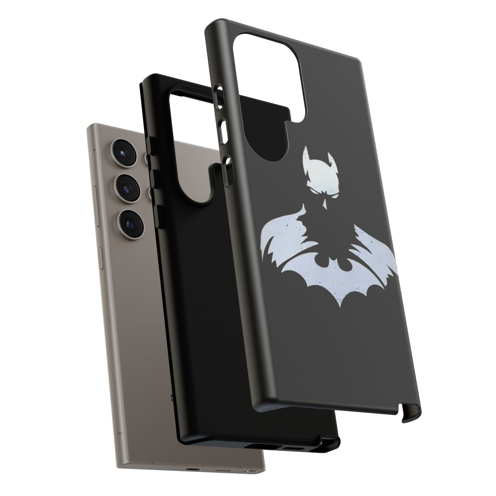 Batman Silhouette Tough Phone Case — Dark Knight Black Protective Cover