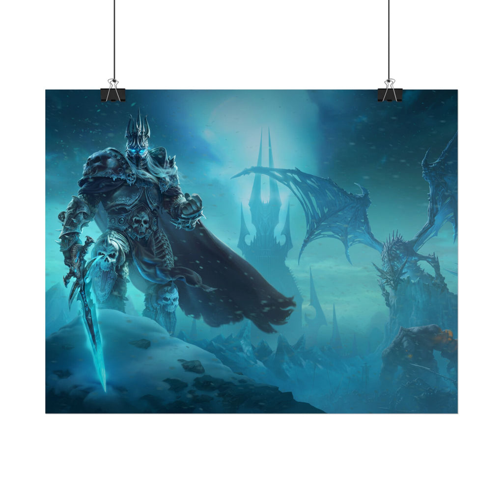 Lich King Fantasy Art Print - World of Warcraft
