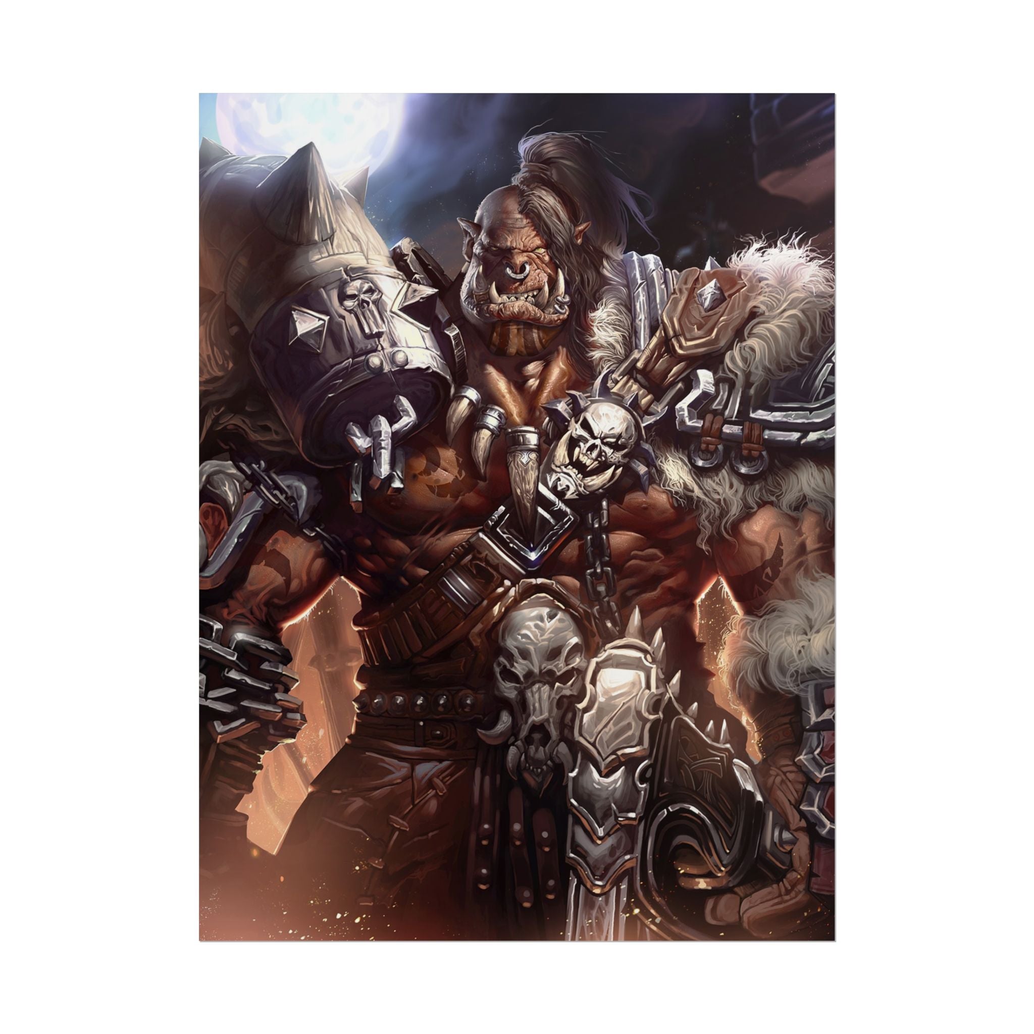 Garrosh Hellscream Fantasy Art Print - World of Warcraft
