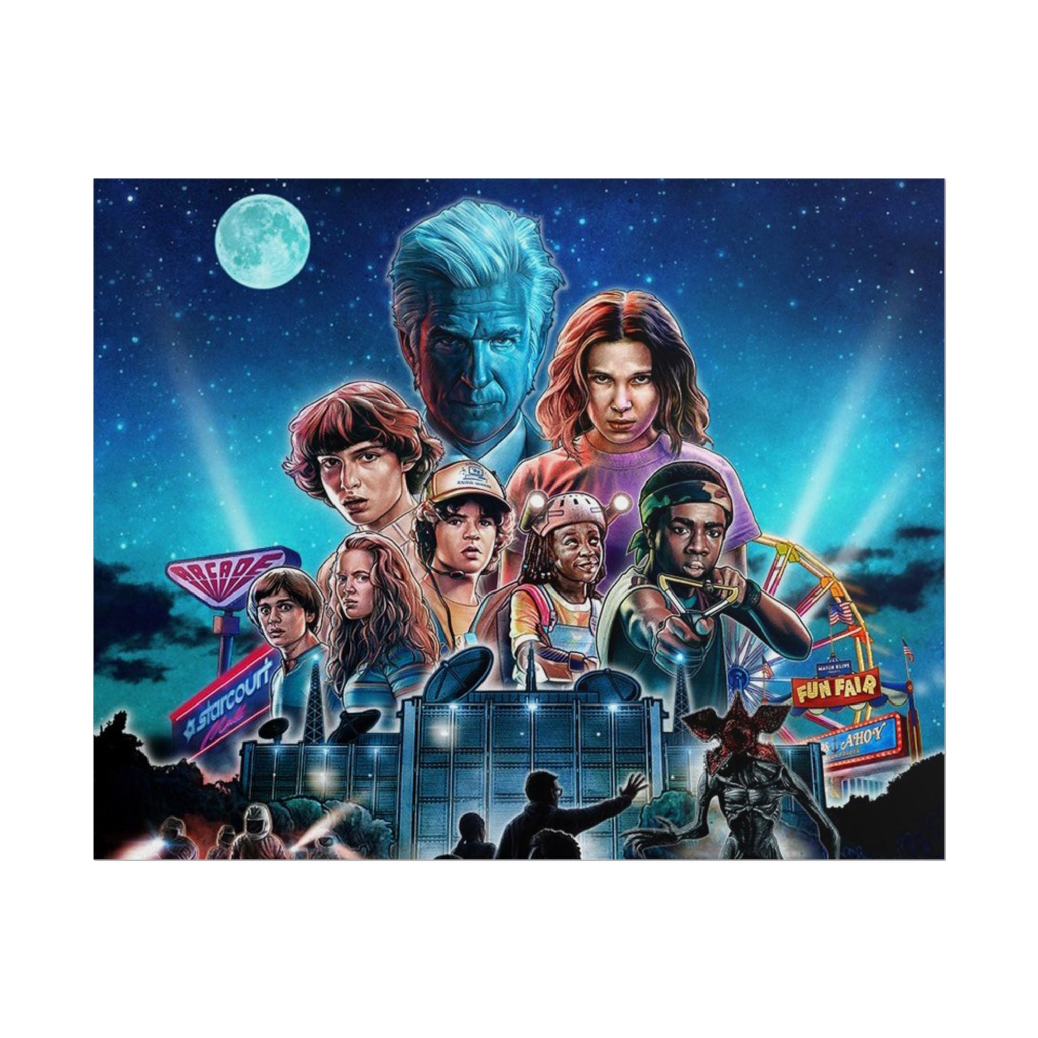 Stranger Things Cast Poster - Stranger Kids