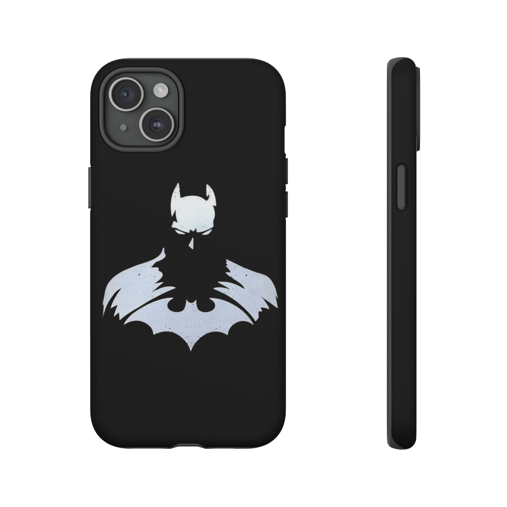 Batman Silhouette Tough Phone Case — Dark Knight Black Protective Cover