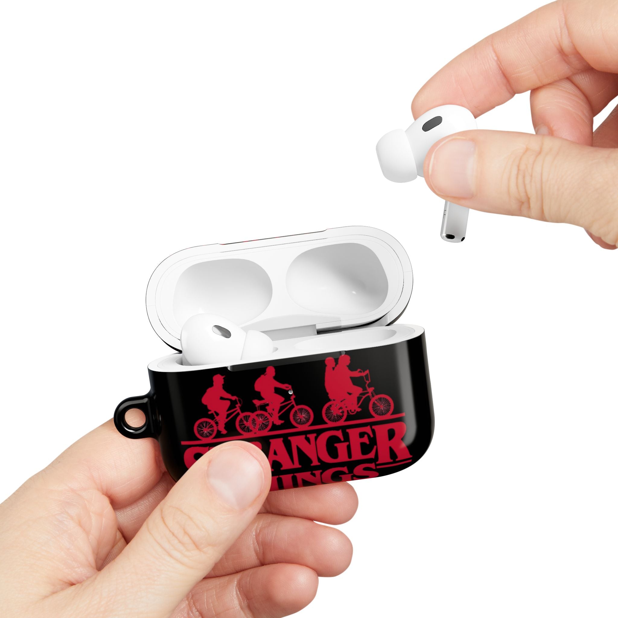 Stranger Things AirPod Case – Retro 80s Sci‑Fi Bike Silhouette Protective Cover