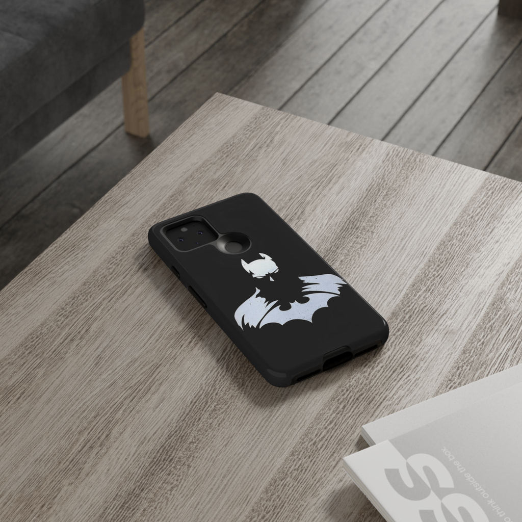 Batman Silhouette Tough Phone Case — Dark Knight Black Protective Cover