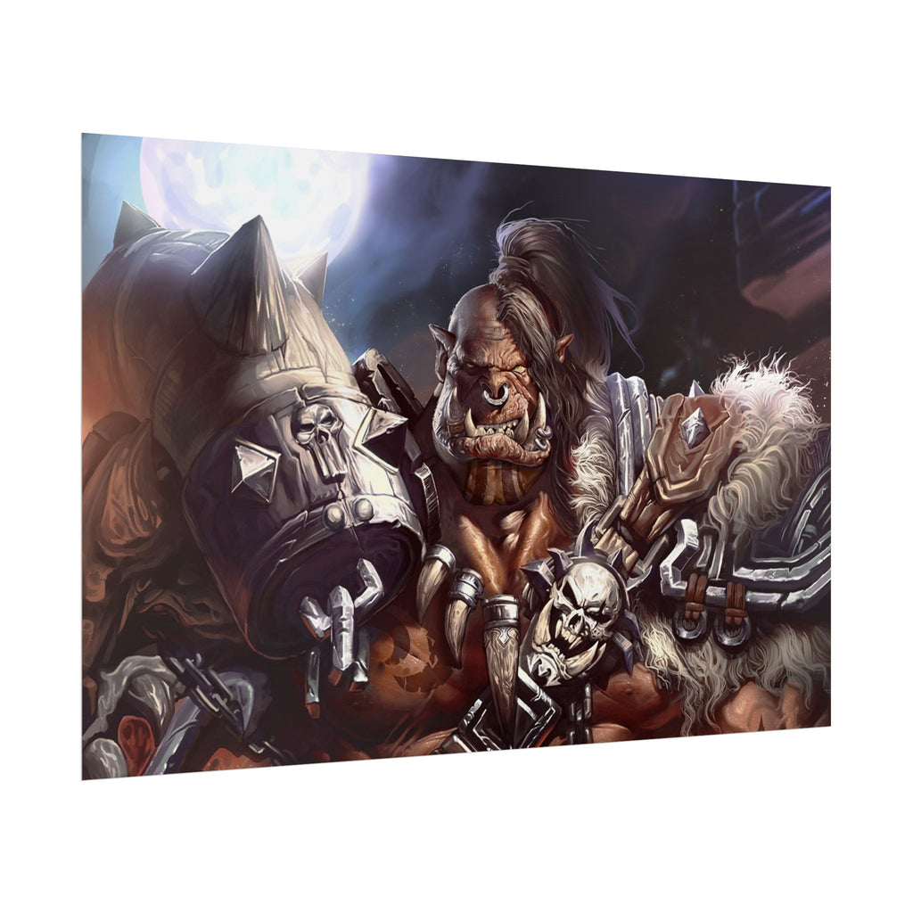 Garrosh Hellscream Fantasy Art Print - World of Warcraft