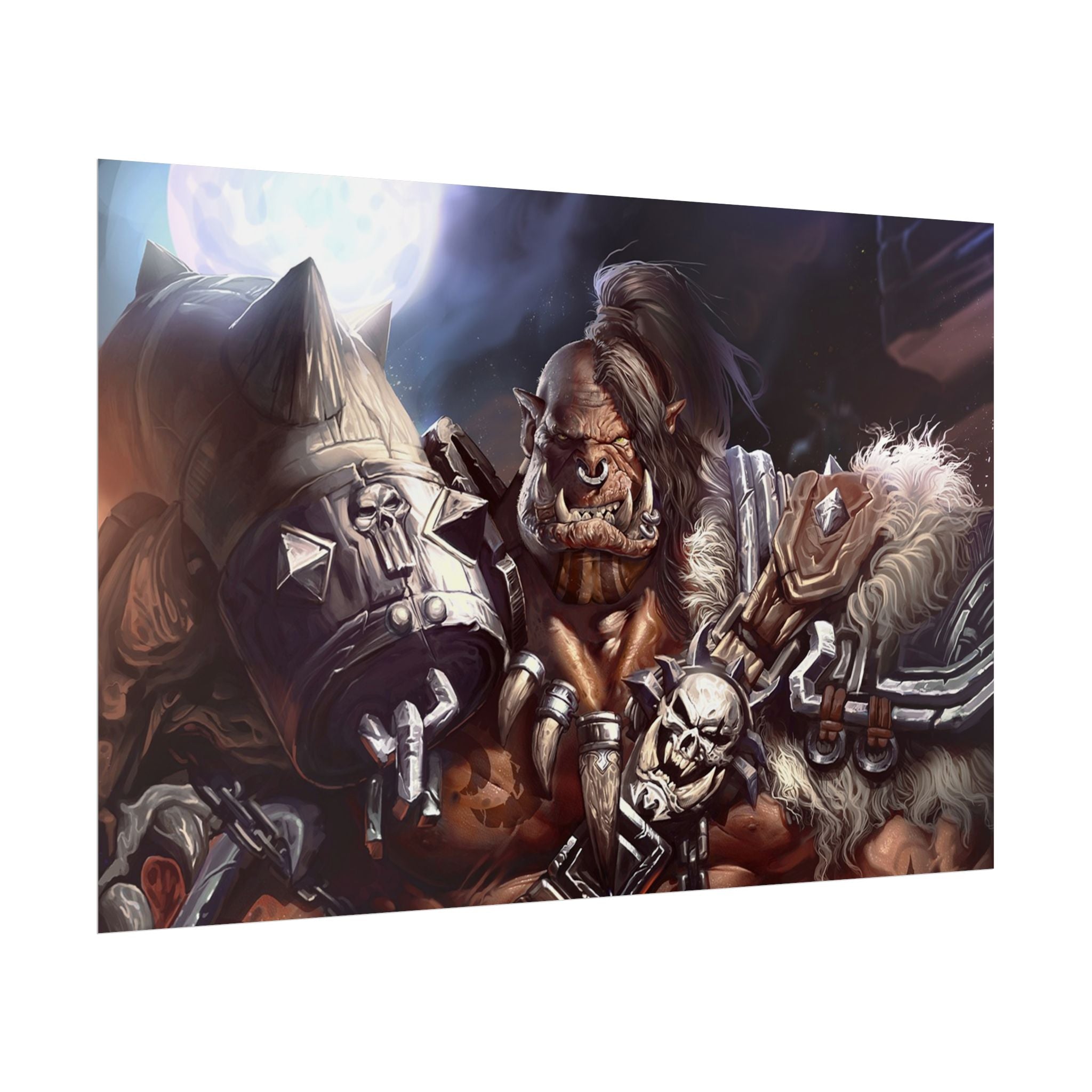 Garrosh Hellscream Fantasy Art Print - World of Warcraft