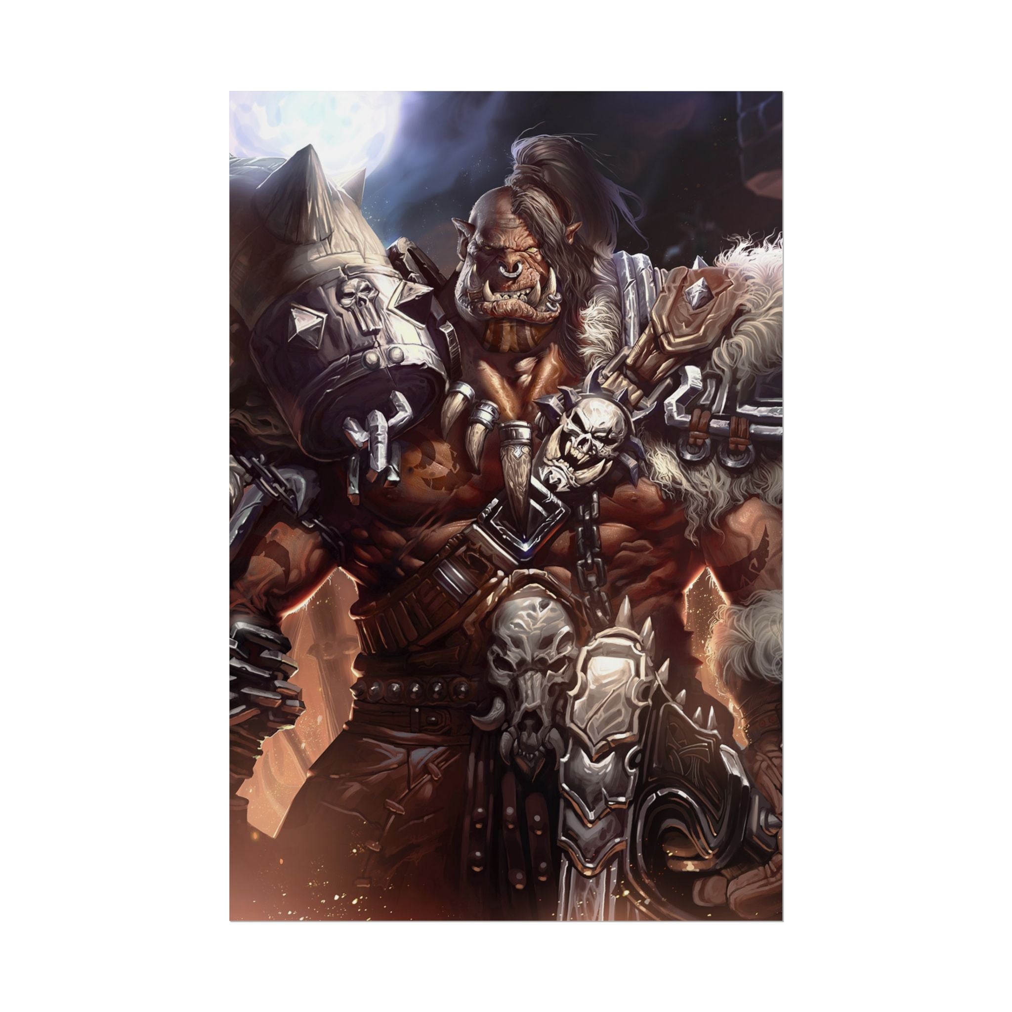 Garrosh Hellscream Fantasy Art Print - World of Warcraft