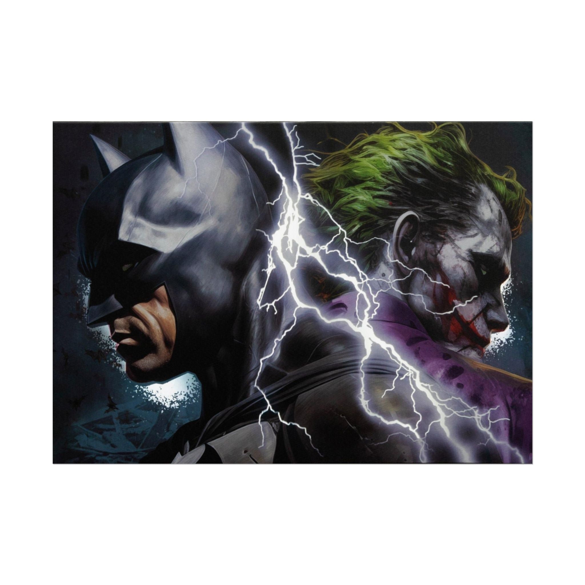 Batman vs Joker Lightning Poster