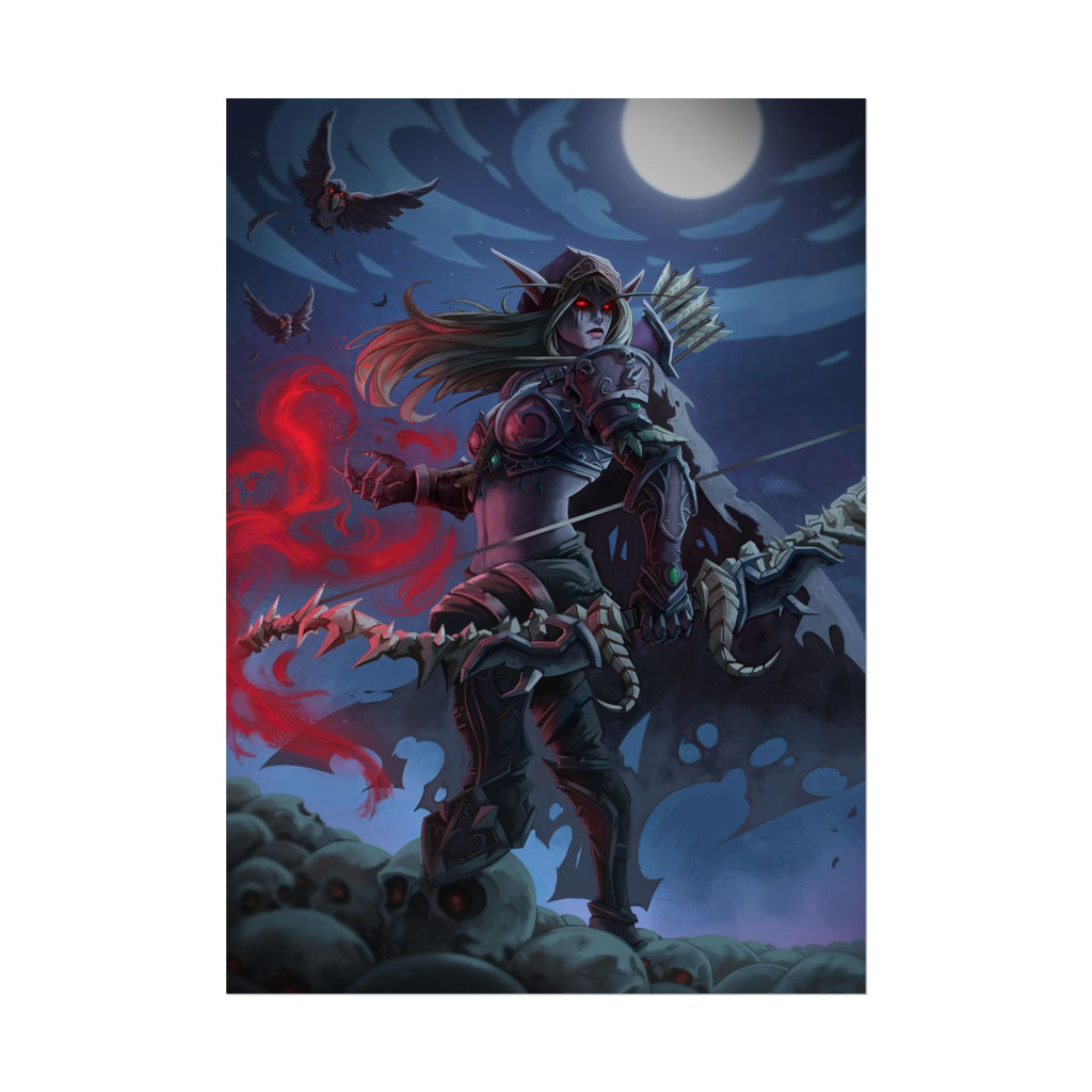 Lady Sylvanas World Of Warcraft Poster — Fantasy Art Print