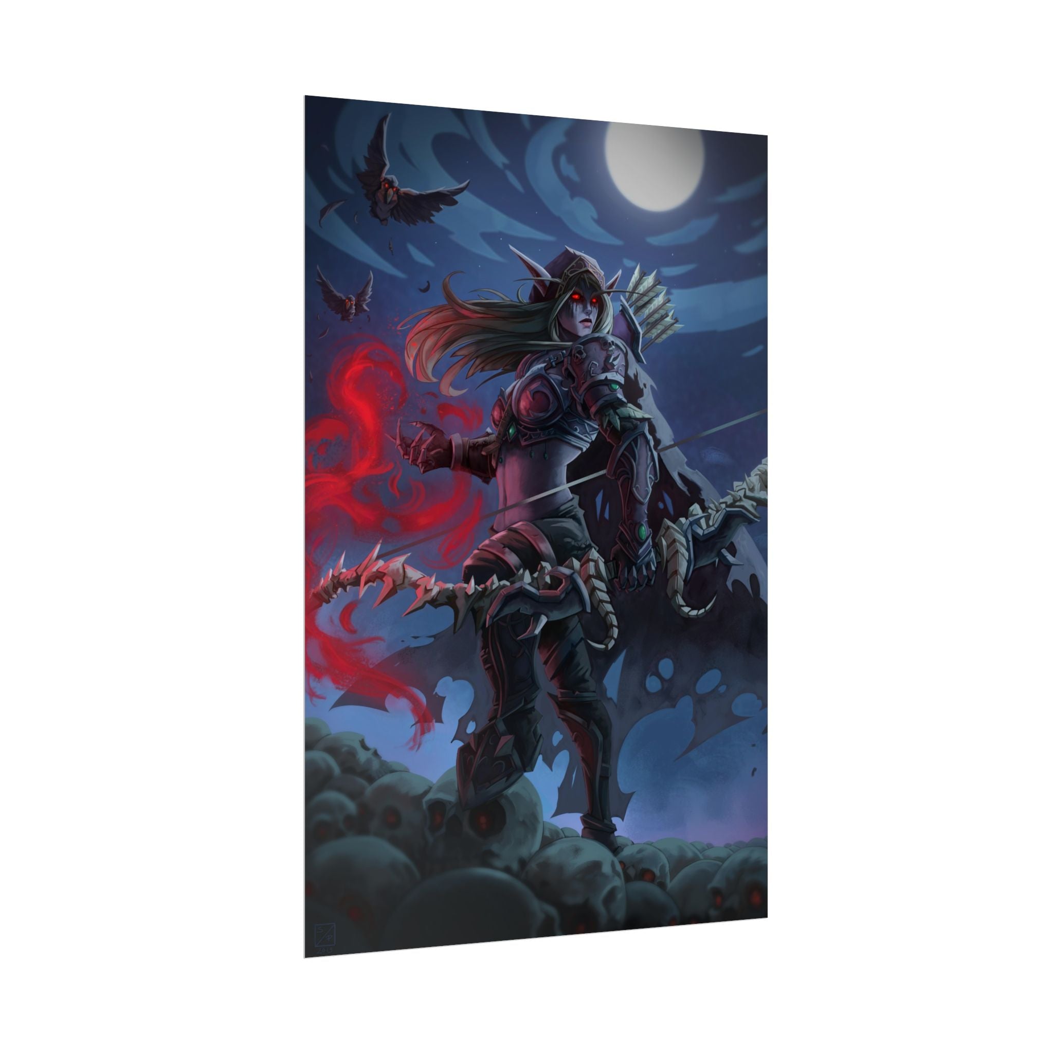 Lady Sylvanas World Of Warcraft Poster — Fantasy Art Print