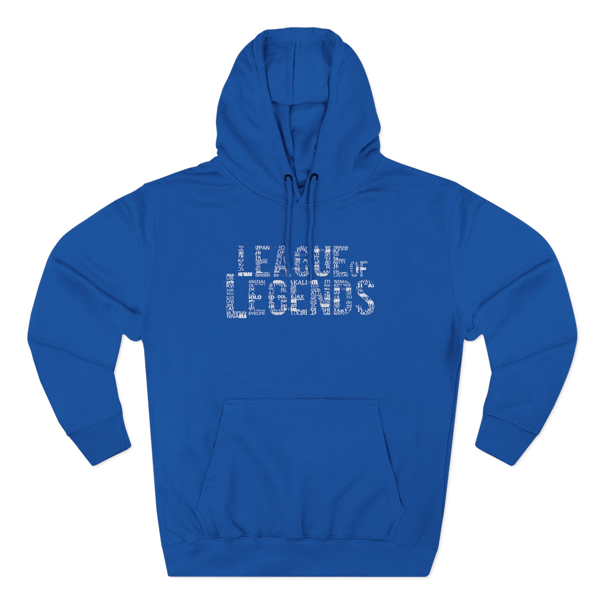 League of Legends Distressed Logo Hoodie - All Champion's names