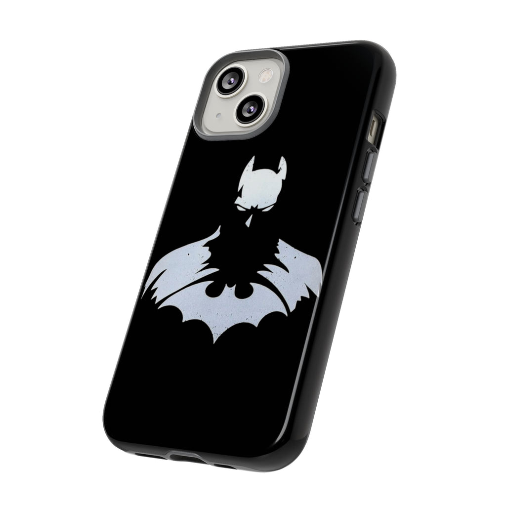 Batman Silhouette Tough Phone Case — Dark Knight Black Protective Cover