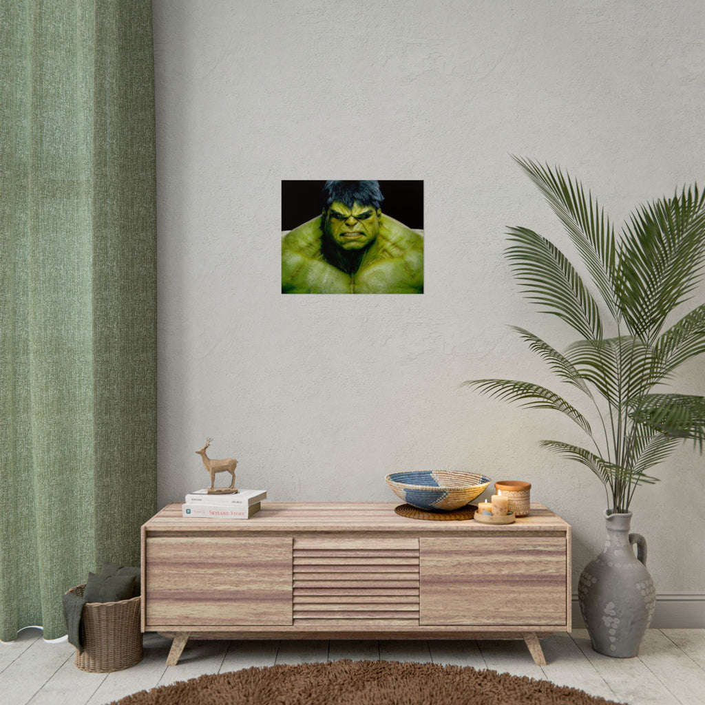 Hulk Lightning Poster — Marvel Vibrant Superhero Wall Art (Rolled Poster)